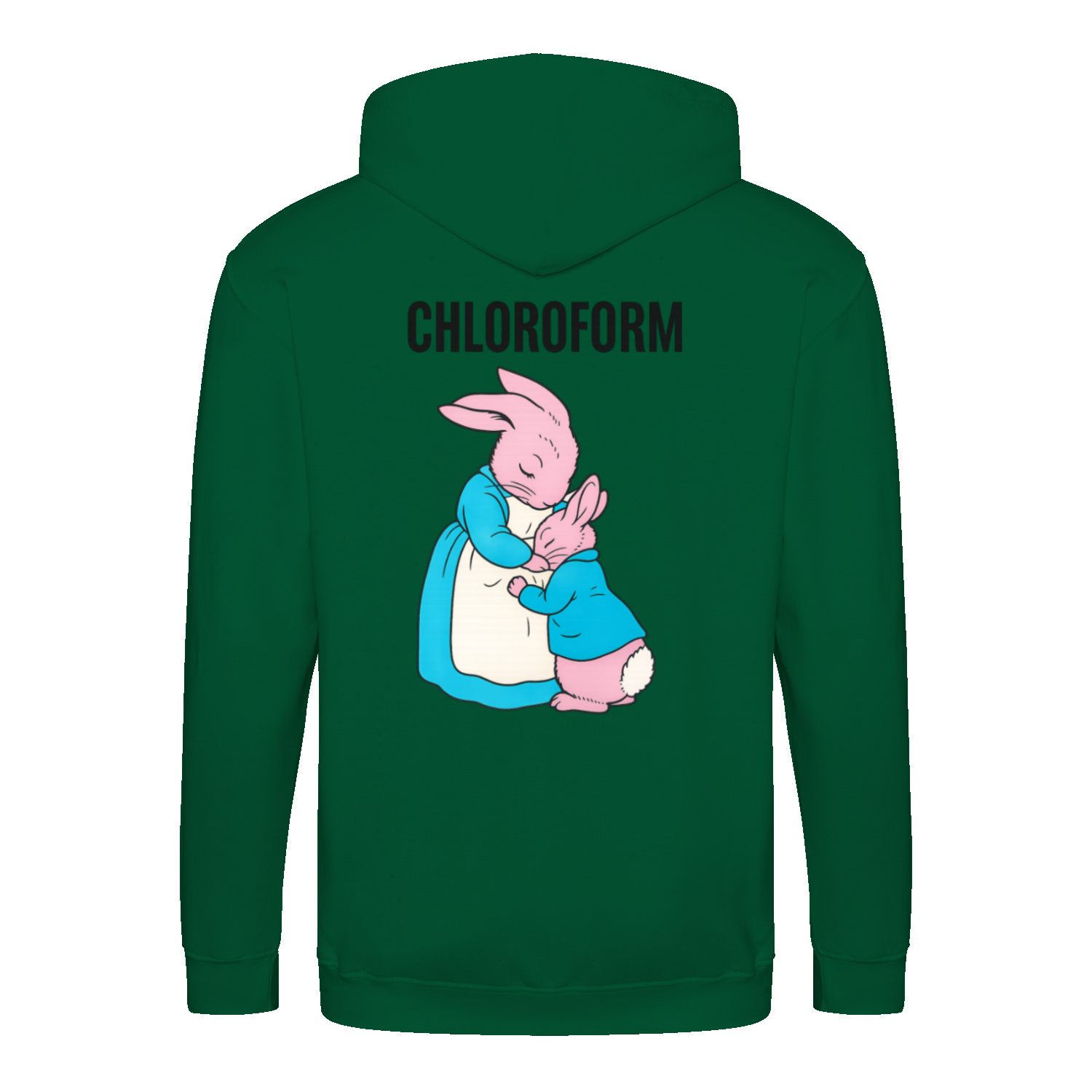 Chloroform Bunny Zip Hoodie – Schwarzhumor Cartoon-Hoodie-Zip Hoodie-True Insights