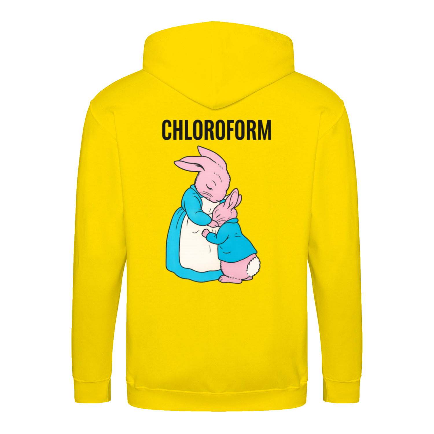Chloroform Bunny Zip Hoodie – Schwarzhumor Cartoon-Hoodie-Zip Hoodie-True Insights