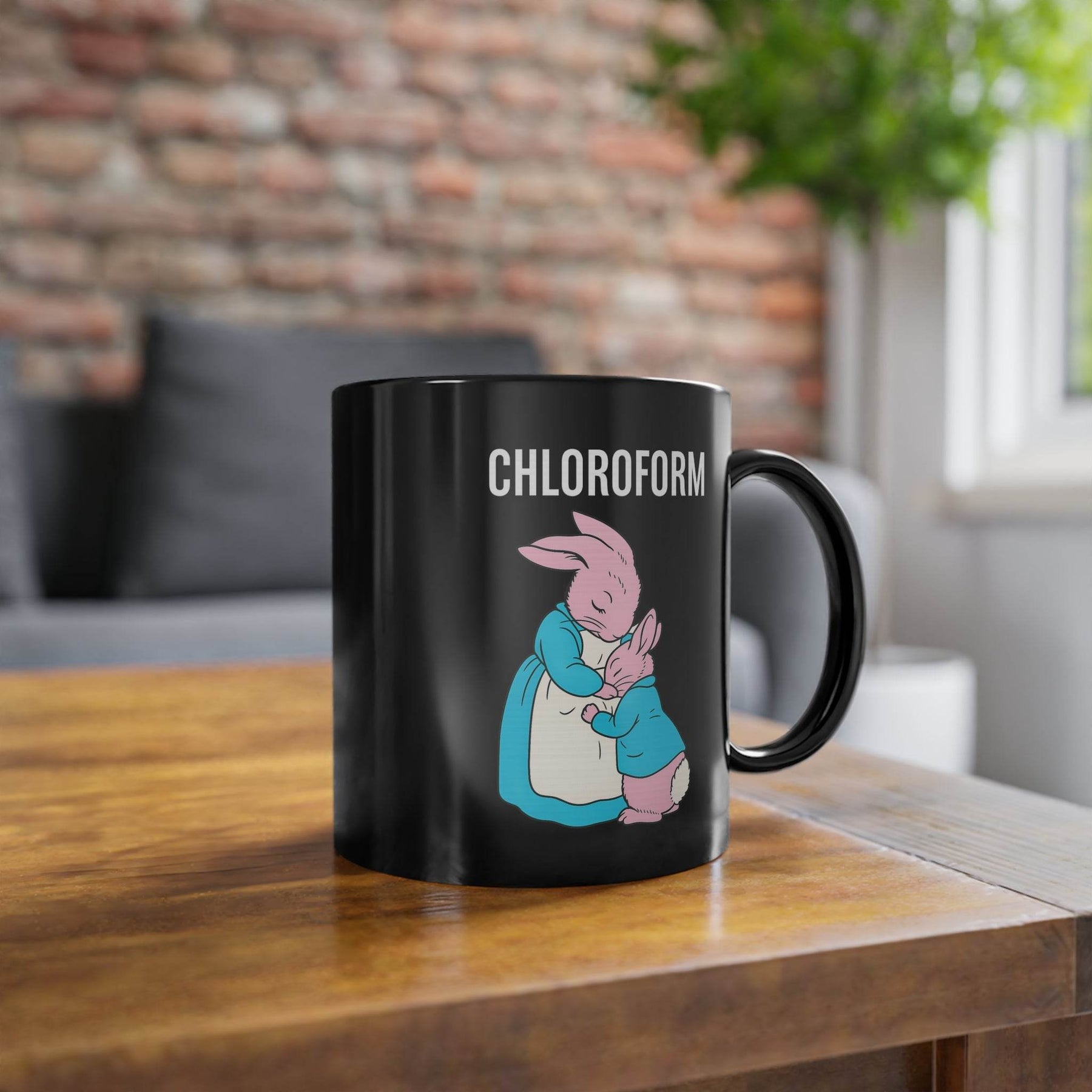 „CHLOROFORM“ – Lustige Cartoon-Tasse mit Abgründen - True Insights