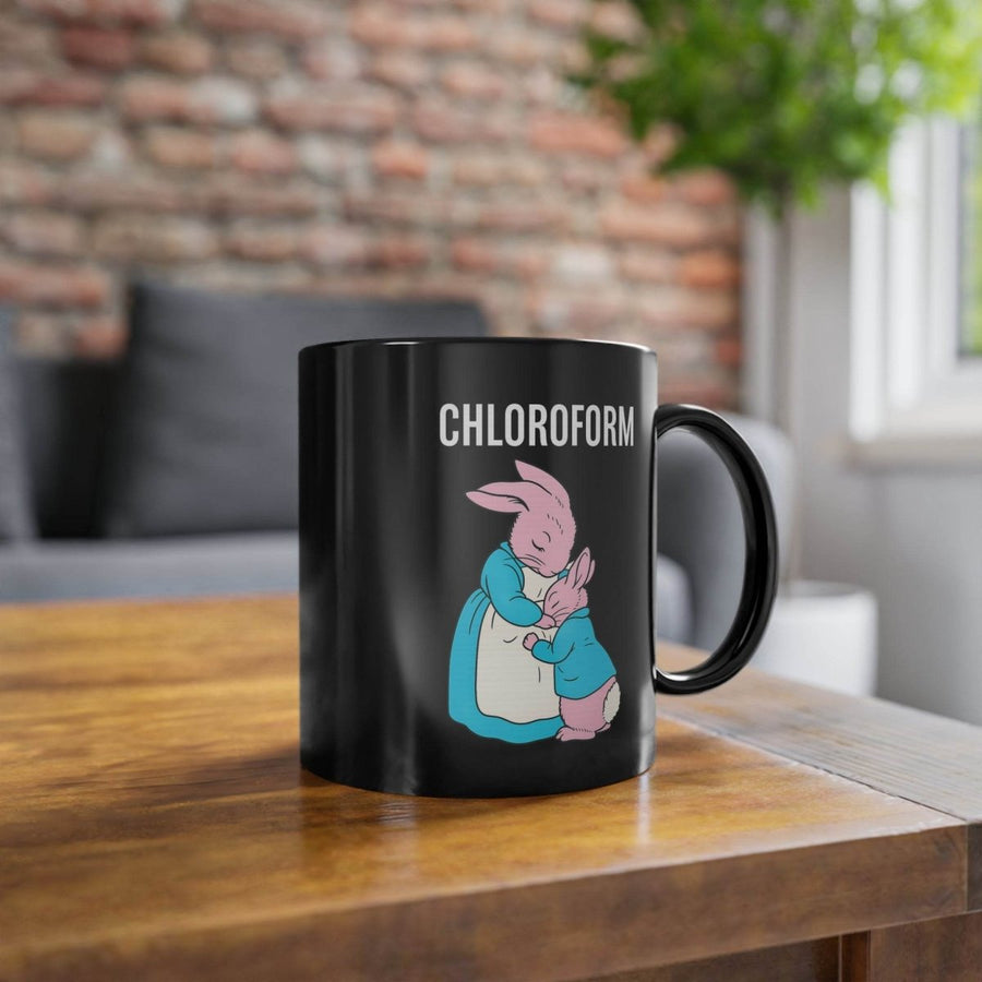 True Insights Kaffeetasse Chloroform witziges Cartoon-Motiv als Geschenkidee