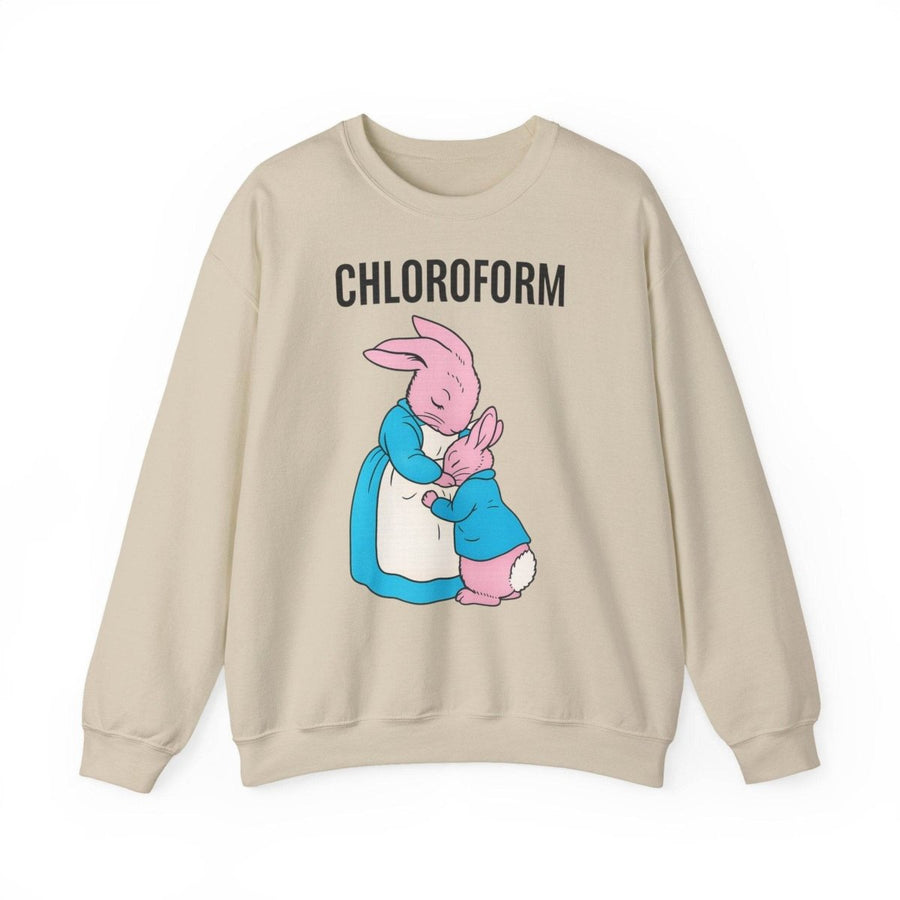 „CHLOROFORM“ – Retro-Sweatshirt mit Hasen und bösem Twist - True Insights