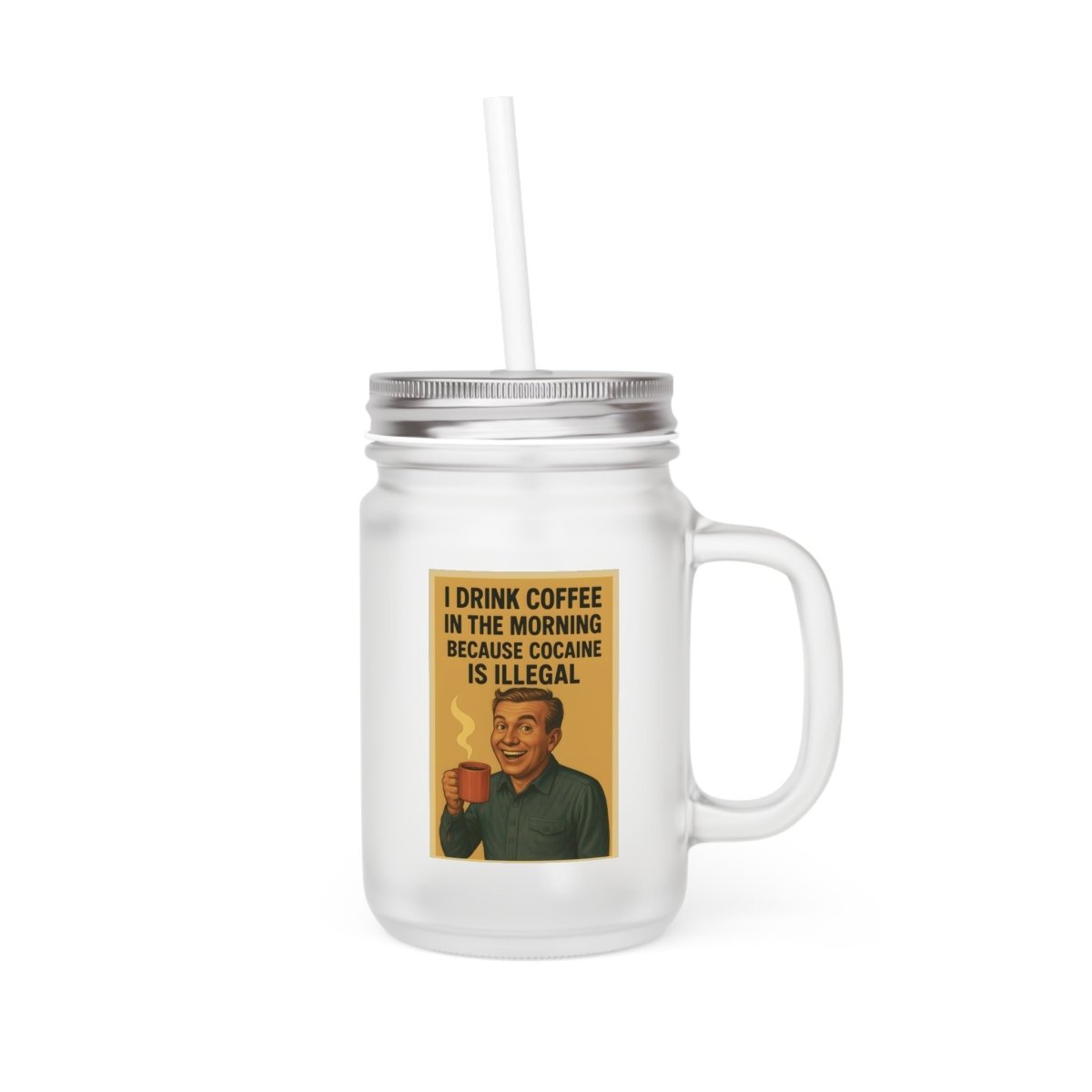 Coffee & Cocain – Satirischer Jar Mug für Hochleistungsjunkies-Mug-True Insights