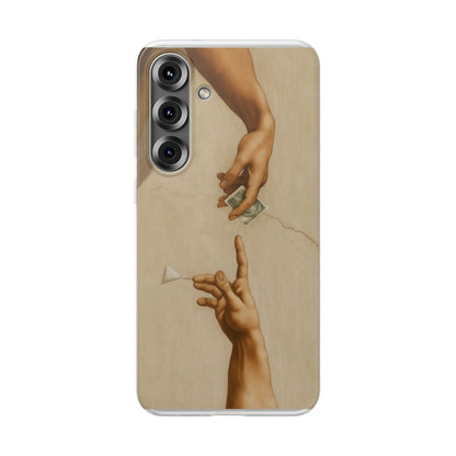 Vintage Motiv – „Creation of a Deal“ Handyhülle – Satirisches Kunst-Motiv – Stoßfester Schutz | True Insights Design mit Humor