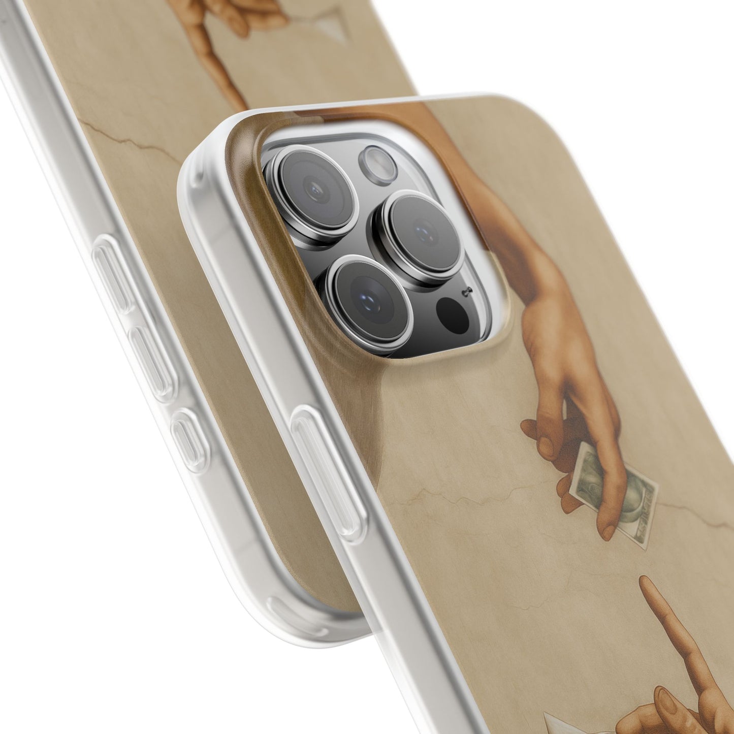 Vintage Motiv – „Creation of a Deal“ Handyhülle – Satirisches Kunst-Motiv – Stoßfester Schutz | True Insights Design mit Humor