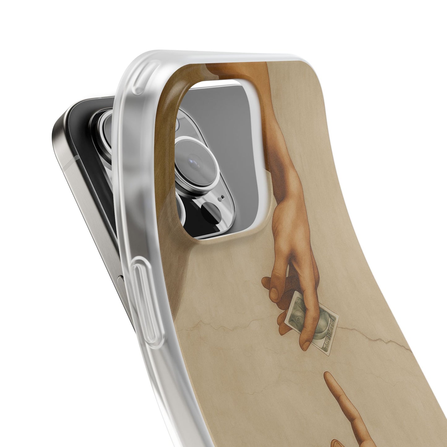 Vintage Motiv – „Creation of a Deal“ Handyhülle – Satirisches Kunst-Motiv – Stoßfester Schutz | True Insights Design mit Humor