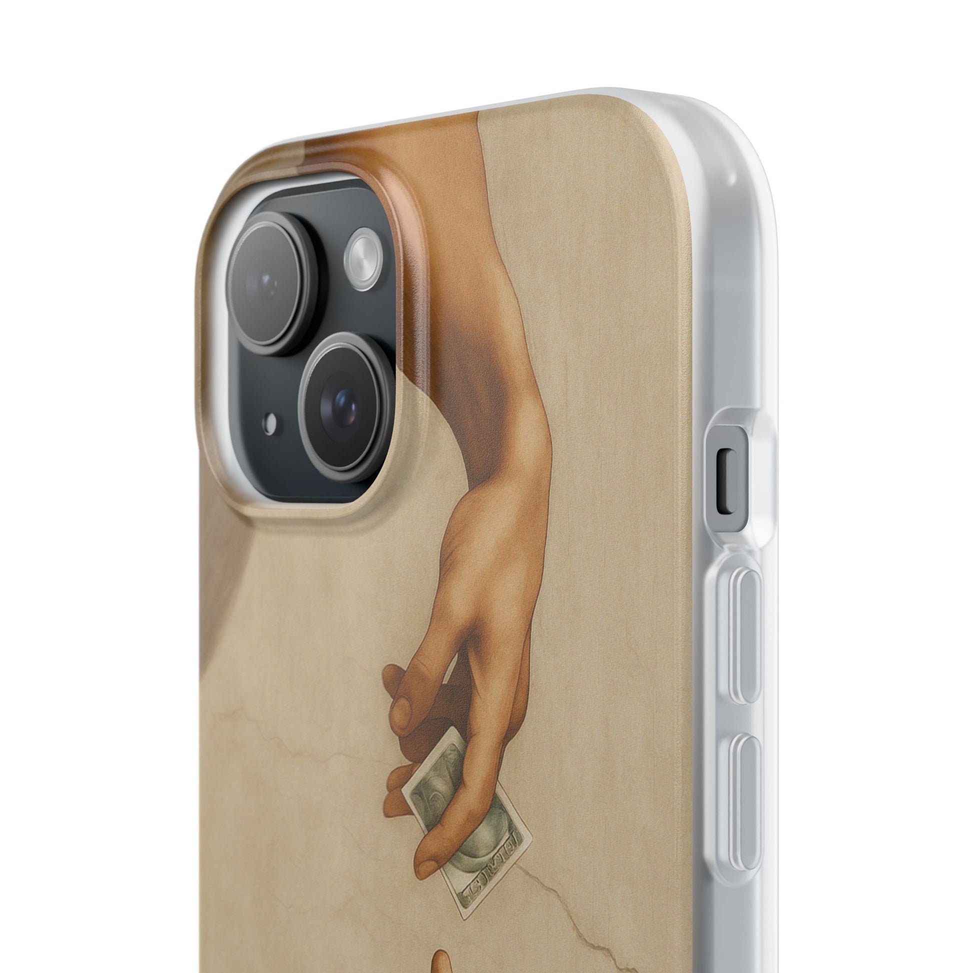 Vintage Motiv – „Creation of a Deal“ Handyhülle – Satirisches Kunst-Motiv – Stoßfester Schutz | True Insights Design mit Humor