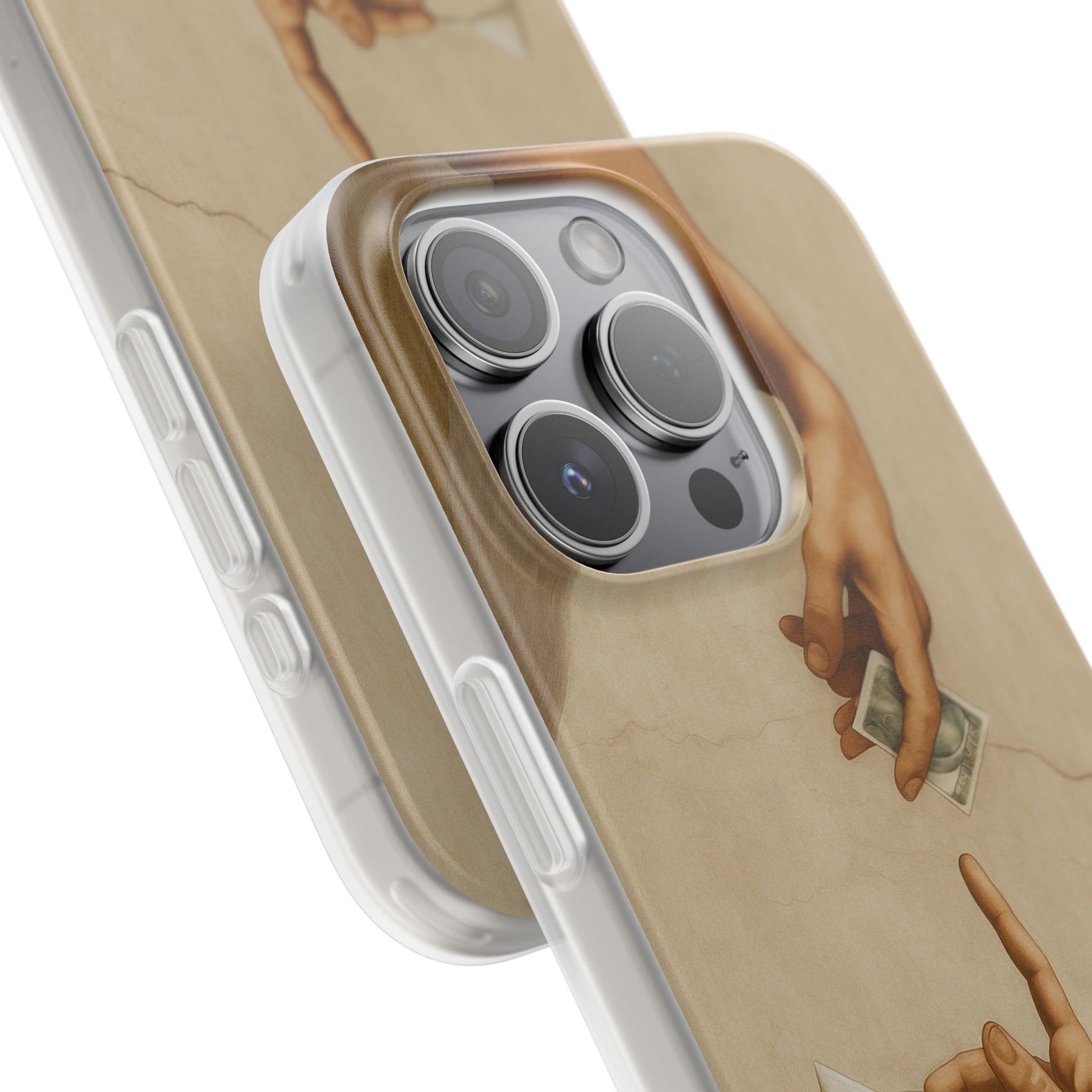 Vintage Motiv – „Creation of a Deal“ Handyhülle – Satirisches Kunst-Motiv – Stoßfester Schutz | True Insights Design mit Humor