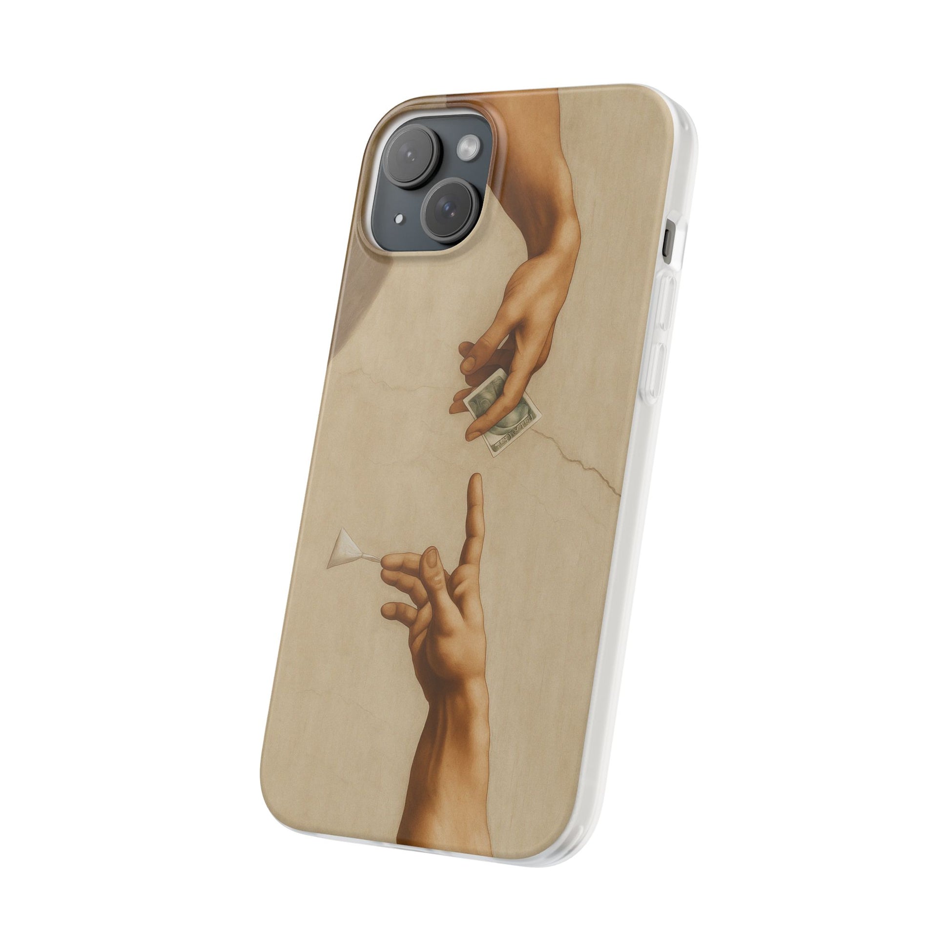 Vintage Motiv – „Creation of a Deal“ Handyhülle – Satirisches Kunst-Motiv – Stoßfester Schutz | True Insights Design mit Humor