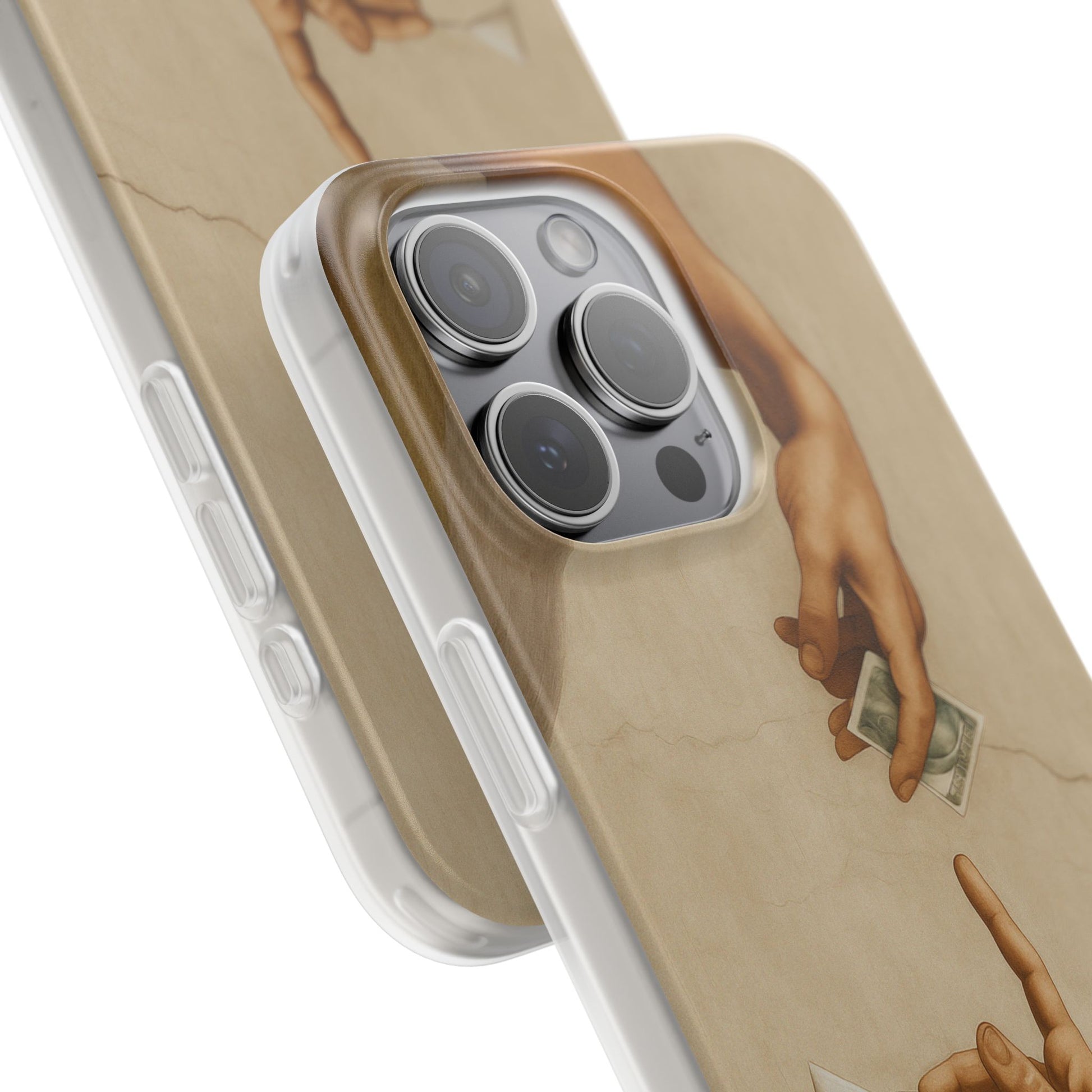 Vintage Motiv – „Creation of a Deal“ Handyhülle – Satirisches Kunst-Motiv – Stoßfester Schutz | True Insights Design mit Humor