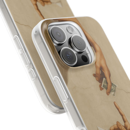 Vintage Motiv – „Creation of a Deal“ Handyhülle – Satirisches Kunst-Motiv – Stoßfester Schutz | True Insights Design mit Humor