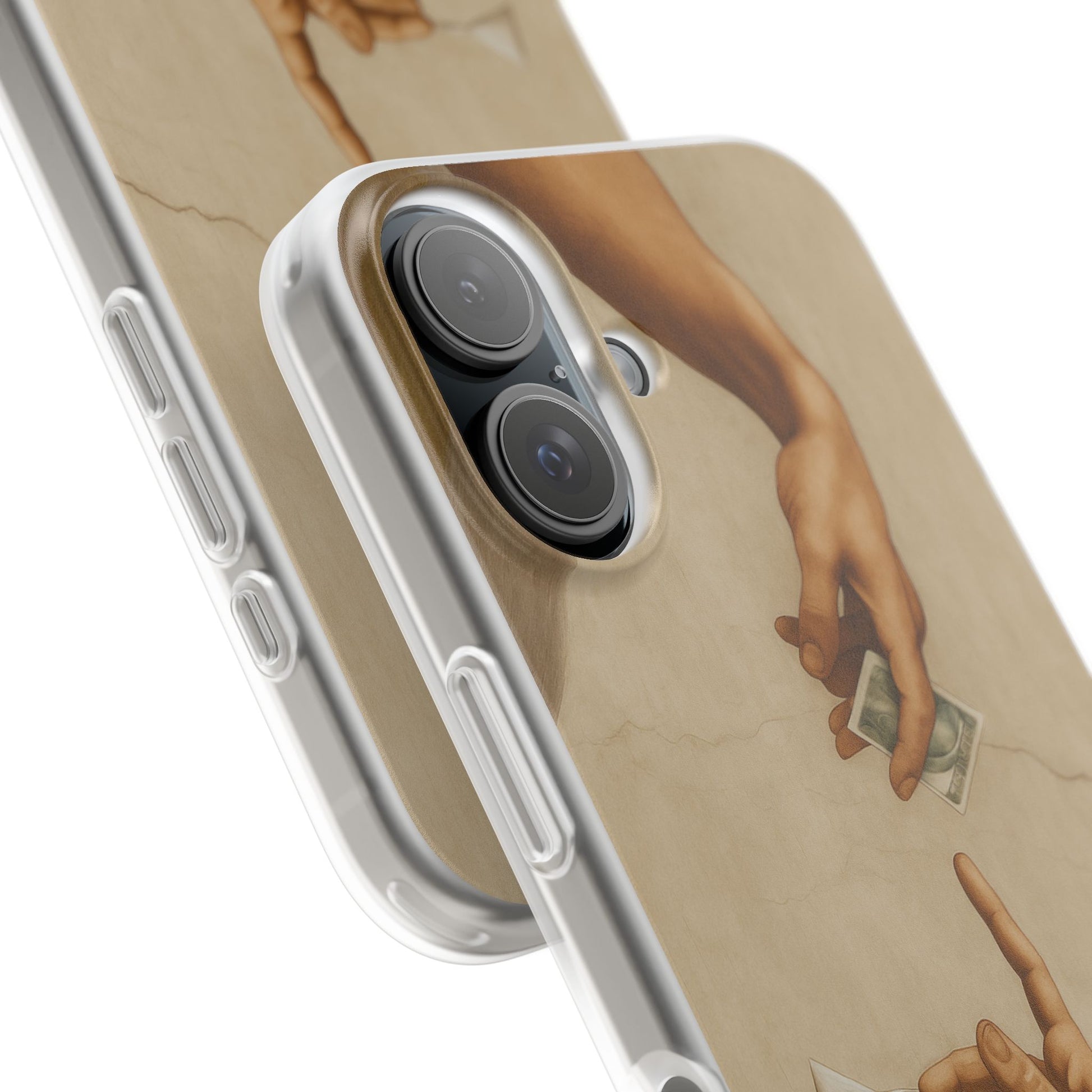 Vintage Motiv – „Creation of a Deal“ Handyhülle – Satirisches Kunst-Motiv – Stoßfester Schutz | True Insights Design mit Humor