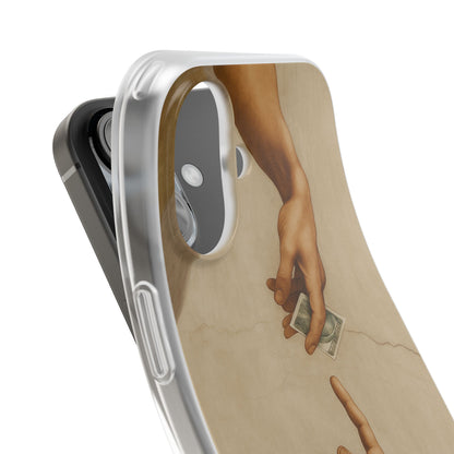 Vintage Motiv – „Creation of a Deal“ Handyhülle – Satirisches Kunst-Motiv – Stoßfester Schutz | True Insights Design mit Humor