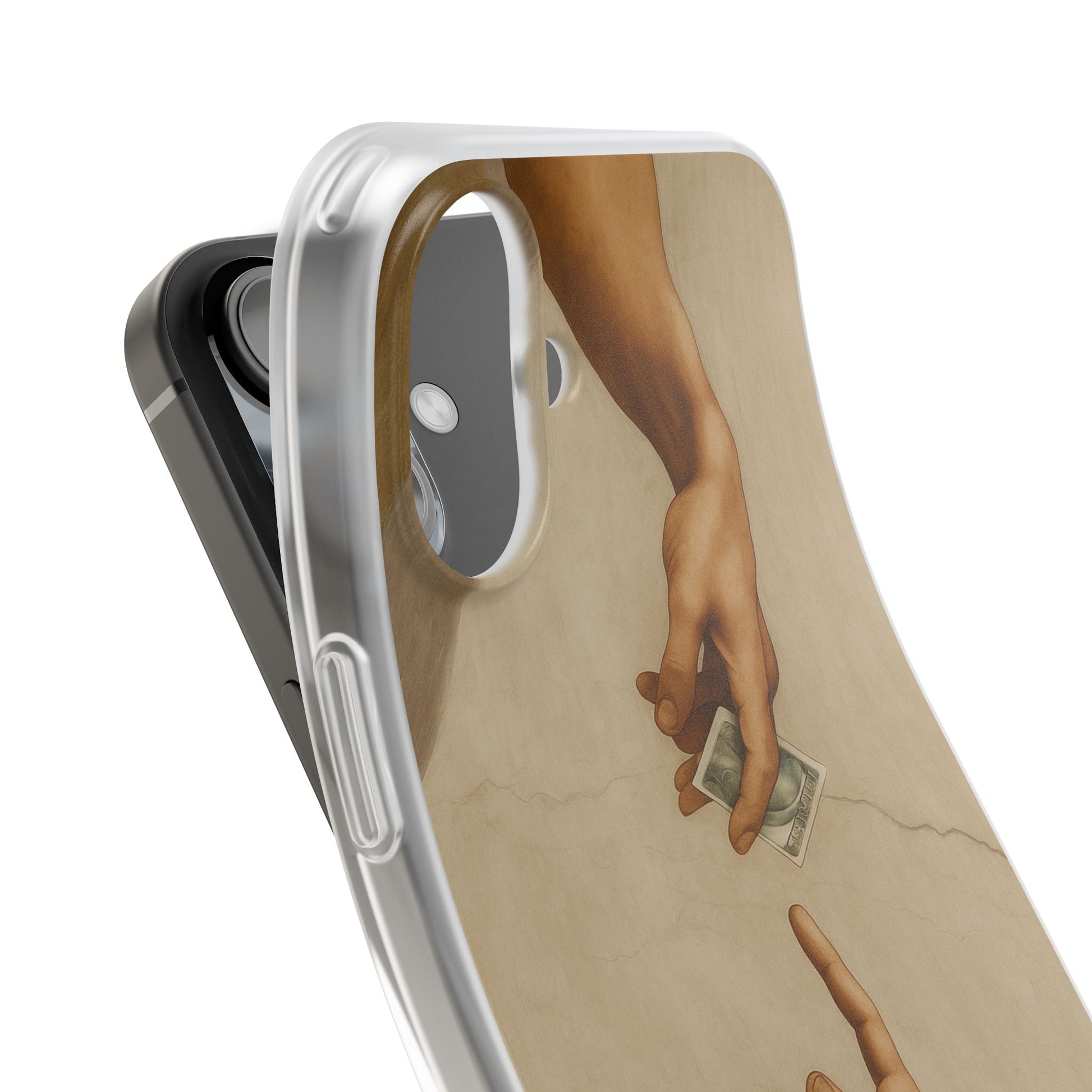 Vintage Motiv – „Creation of a Deal“ Handyhülle – Satirisches Kunst-Motiv – Stoßfester Schutz | True Insights Design mit Humor