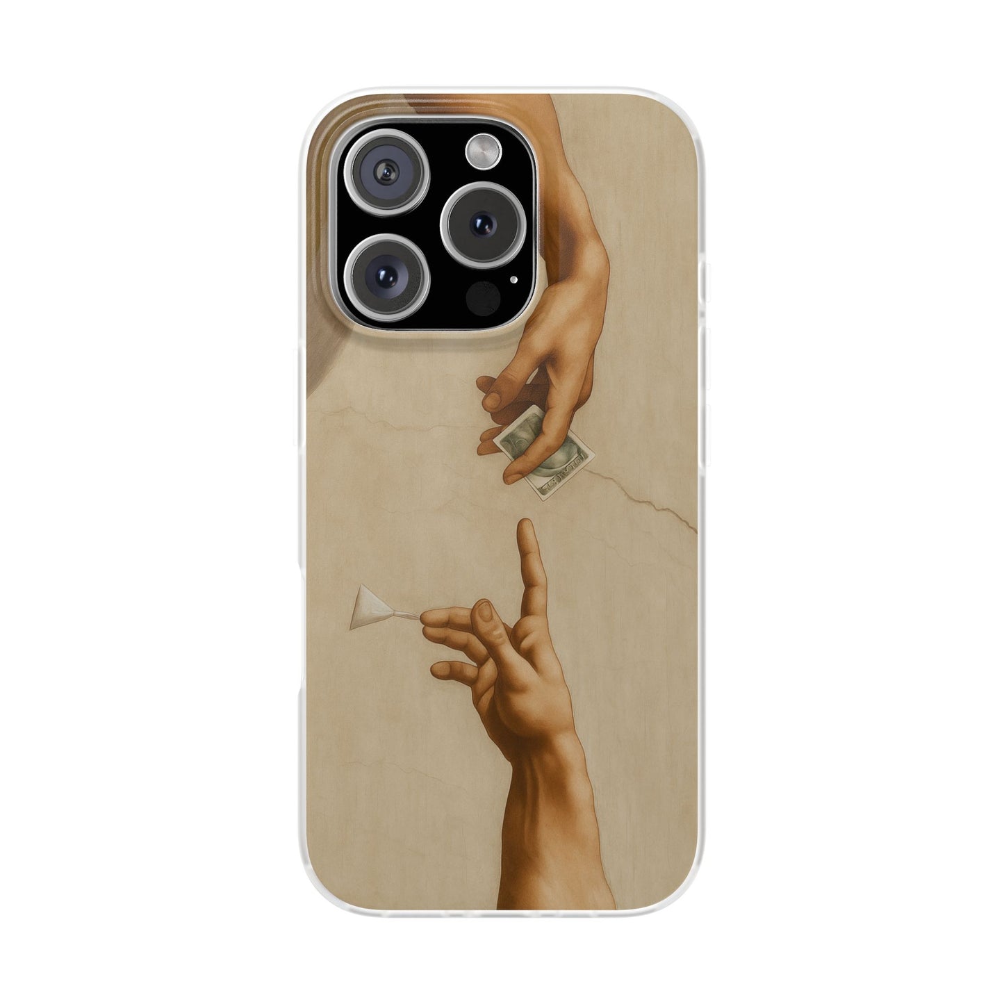 Vintage Motiv – „Creation of a Deal“ Handyhülle – Satirisches Kunst-Motiv – Stoßfester Schutz | True Insights Design mit Humor