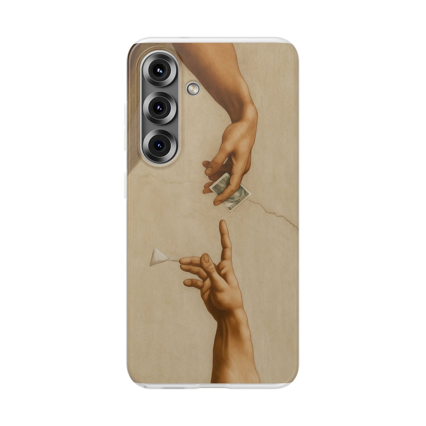 Vintage Motiv – „Creation of a Deal“ Handyhülle – Satirisches Kunst-Motiv – Stoßfester Schutz | True Insights Design mit Humor