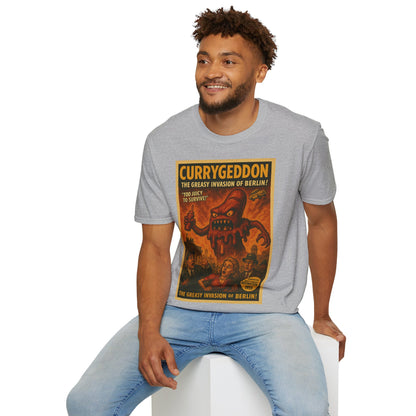Vintage Motiv – CurryGeddon T-Shirt - Retro Horror Design | True Insights Design mit Humor