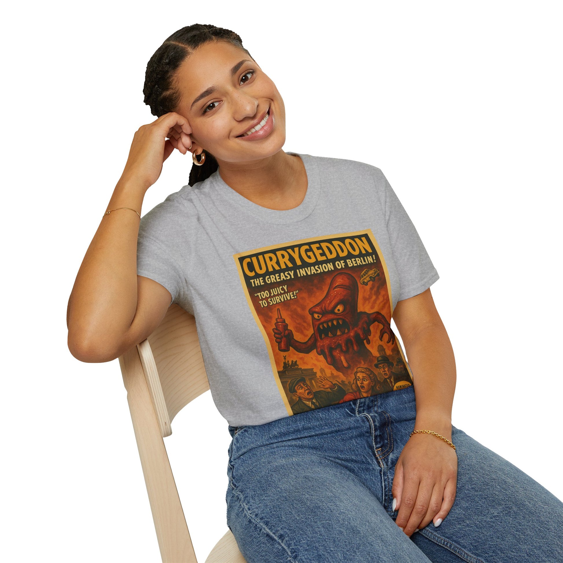 Vintage Motiv – CurryGeddon T-Shirt - Retro Horror Design | True Insights Design mit Humor