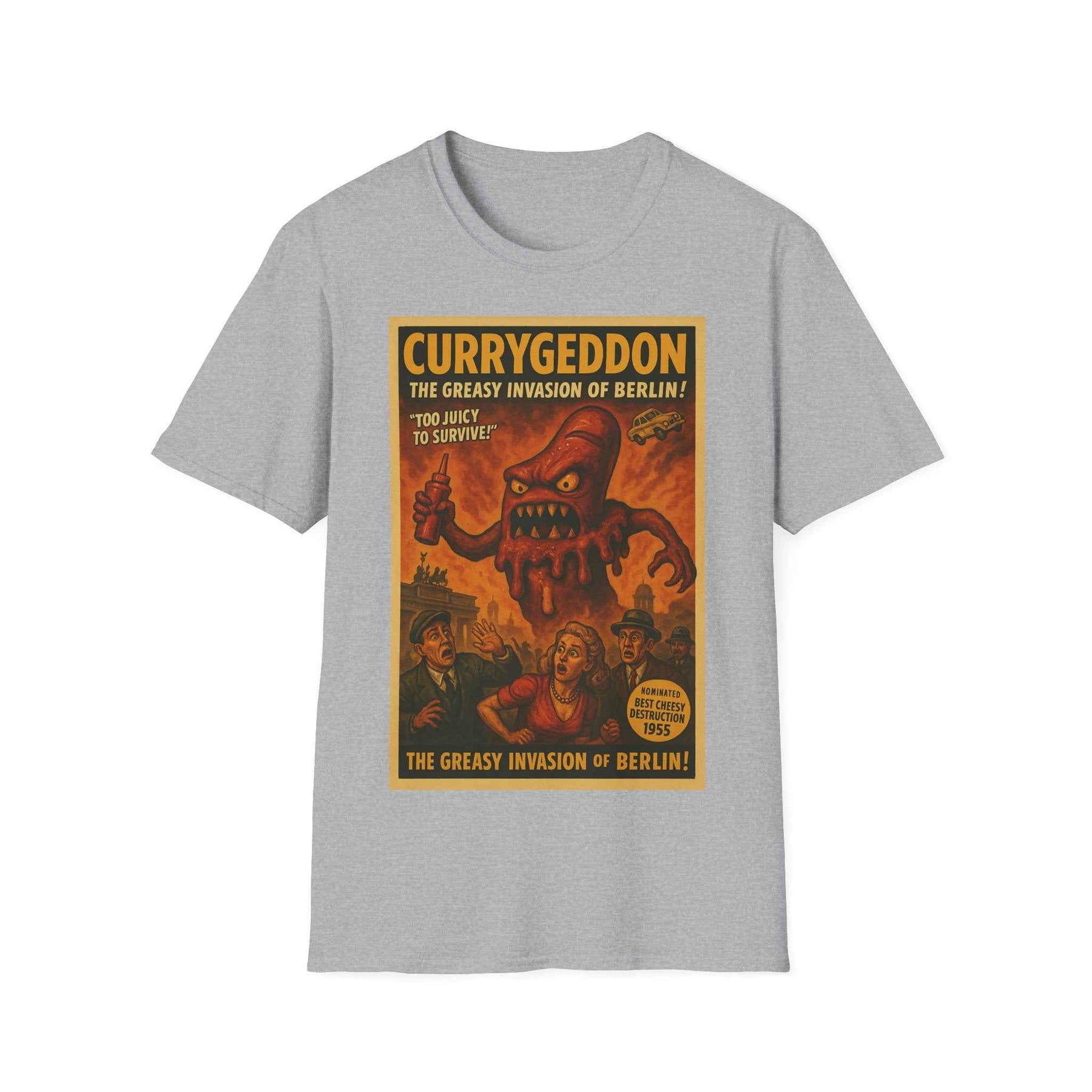 CurryGeddon T-Shirt - Retro Horror Design