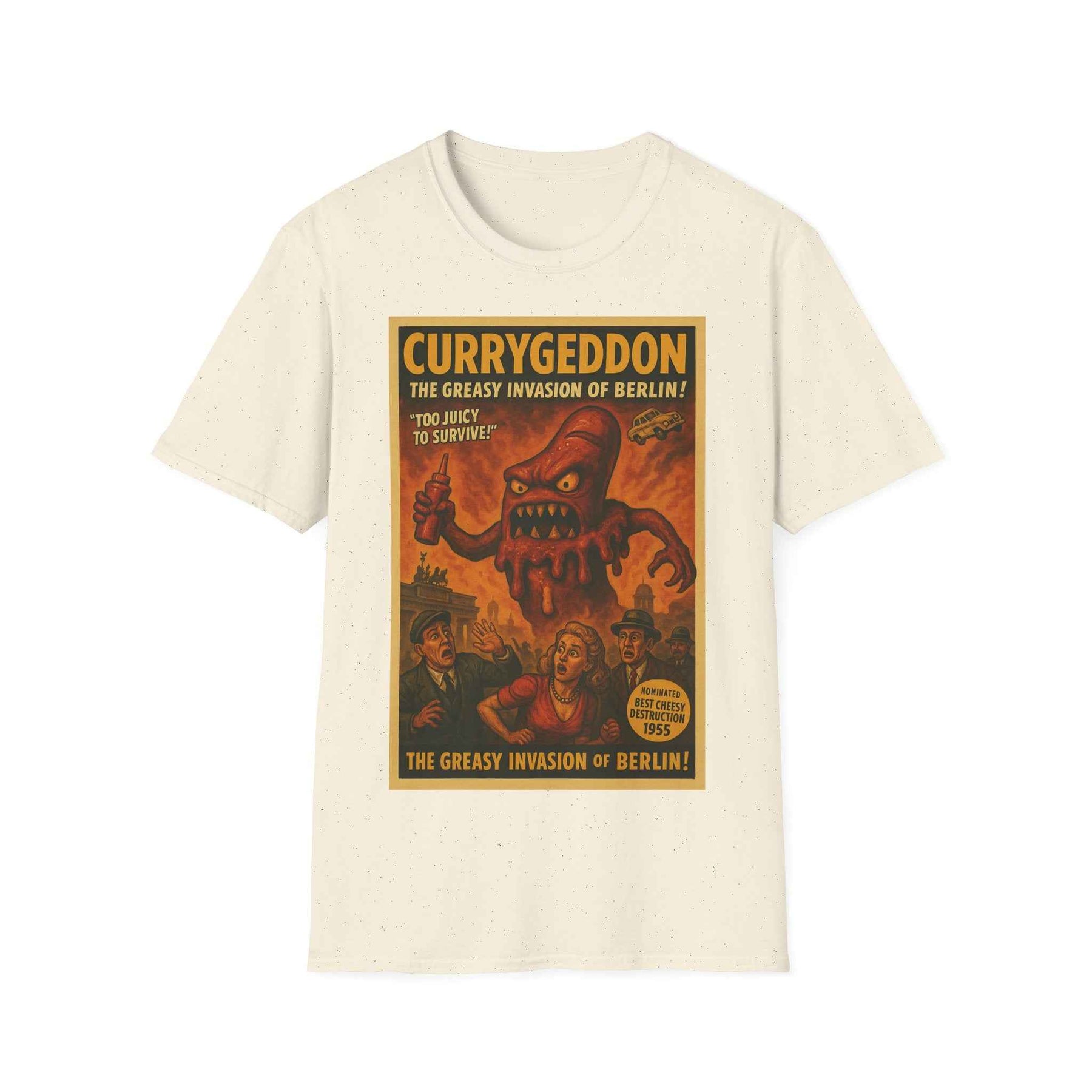 CurryGeddon T-Shirt - Retro Horror Design