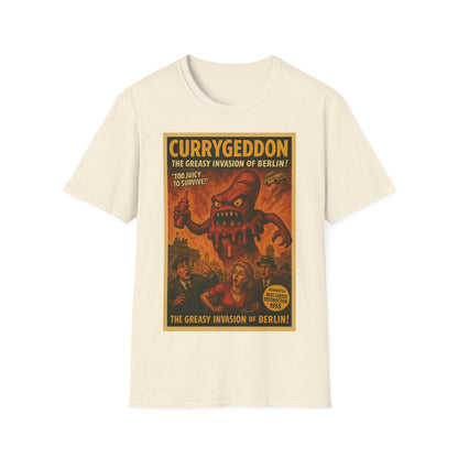 Vintage Motiv – CurryGeddon T-Shirt - Retro Horror Design | True Insights Design mit Humor