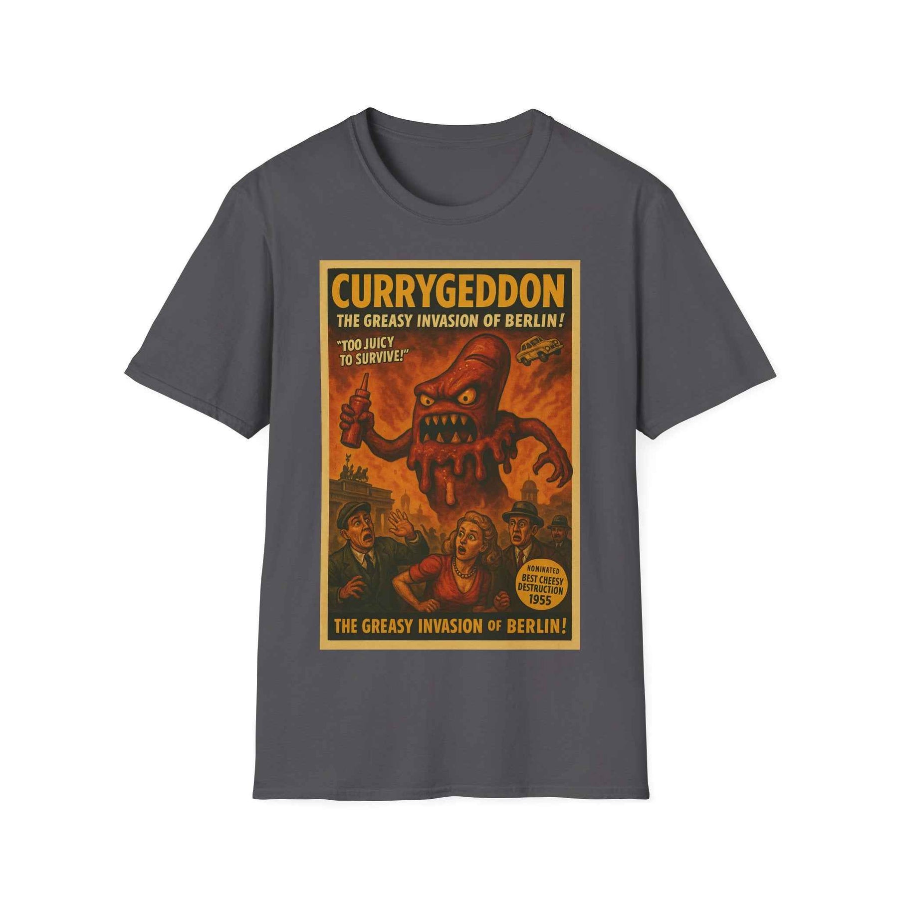 CurryGeddon T-Shirt - Retro Horror Design