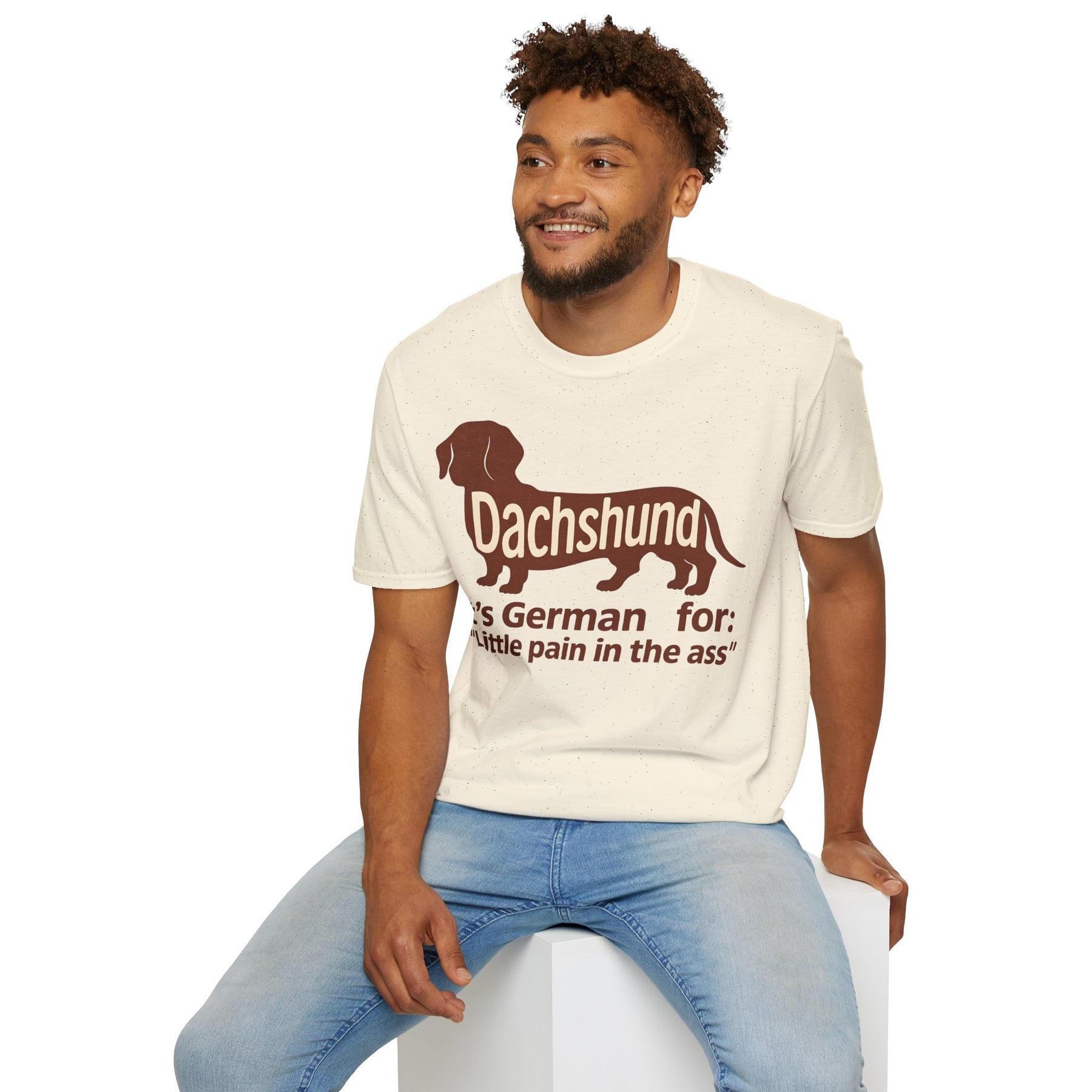 Dachshund: Little pain in the ass | Vintage Look für Hundefans mit Humor – Lustiges T-Shirt | True Insights – Bild 12