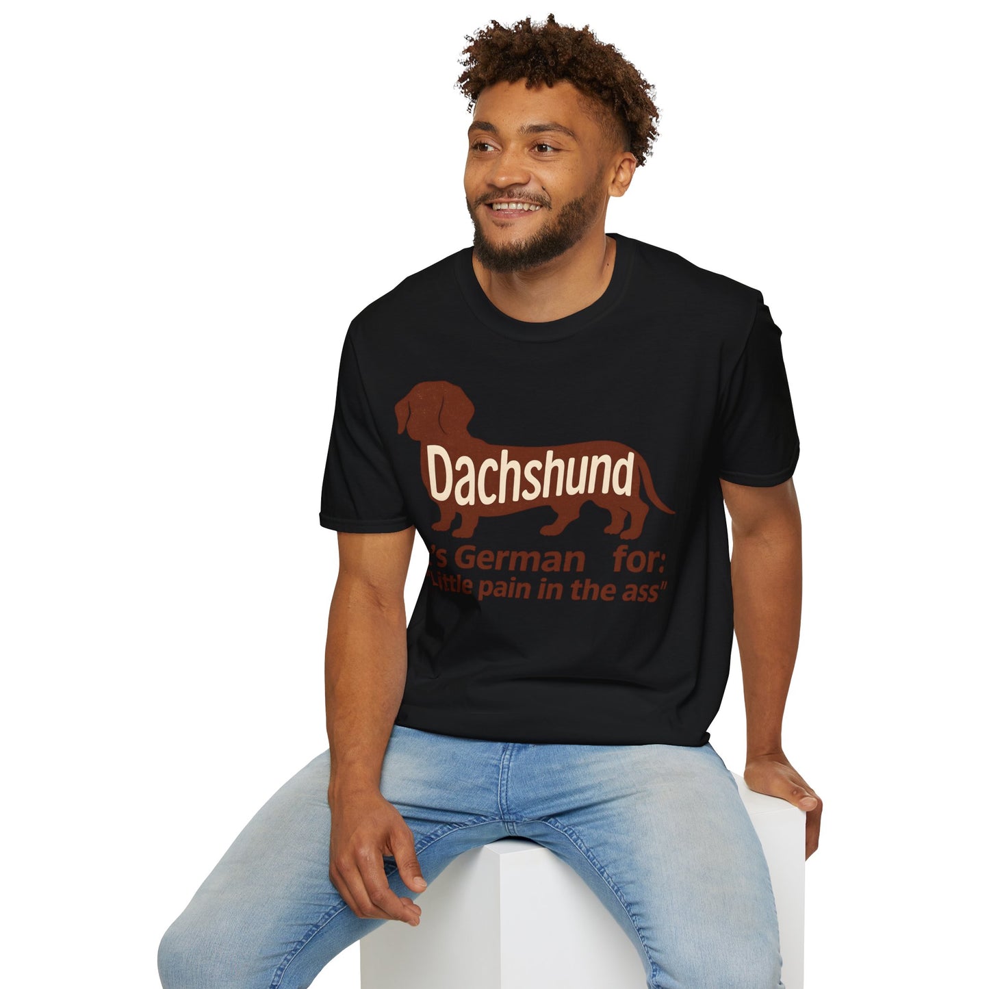Dachshund: Little pain in the ass | Vintage Look für Hundefans mit Humor – Lustiges T-Shirt | True Insights – Bild 18