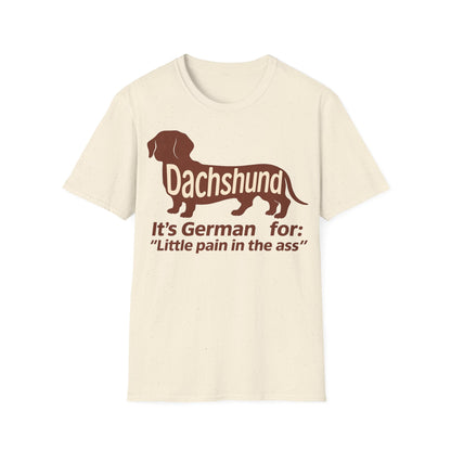 Dachshund: Little pain in the ass | Vintage Look für Hundefans mit Humor – Lustiges T-Shirt | True Insights – Bild 2