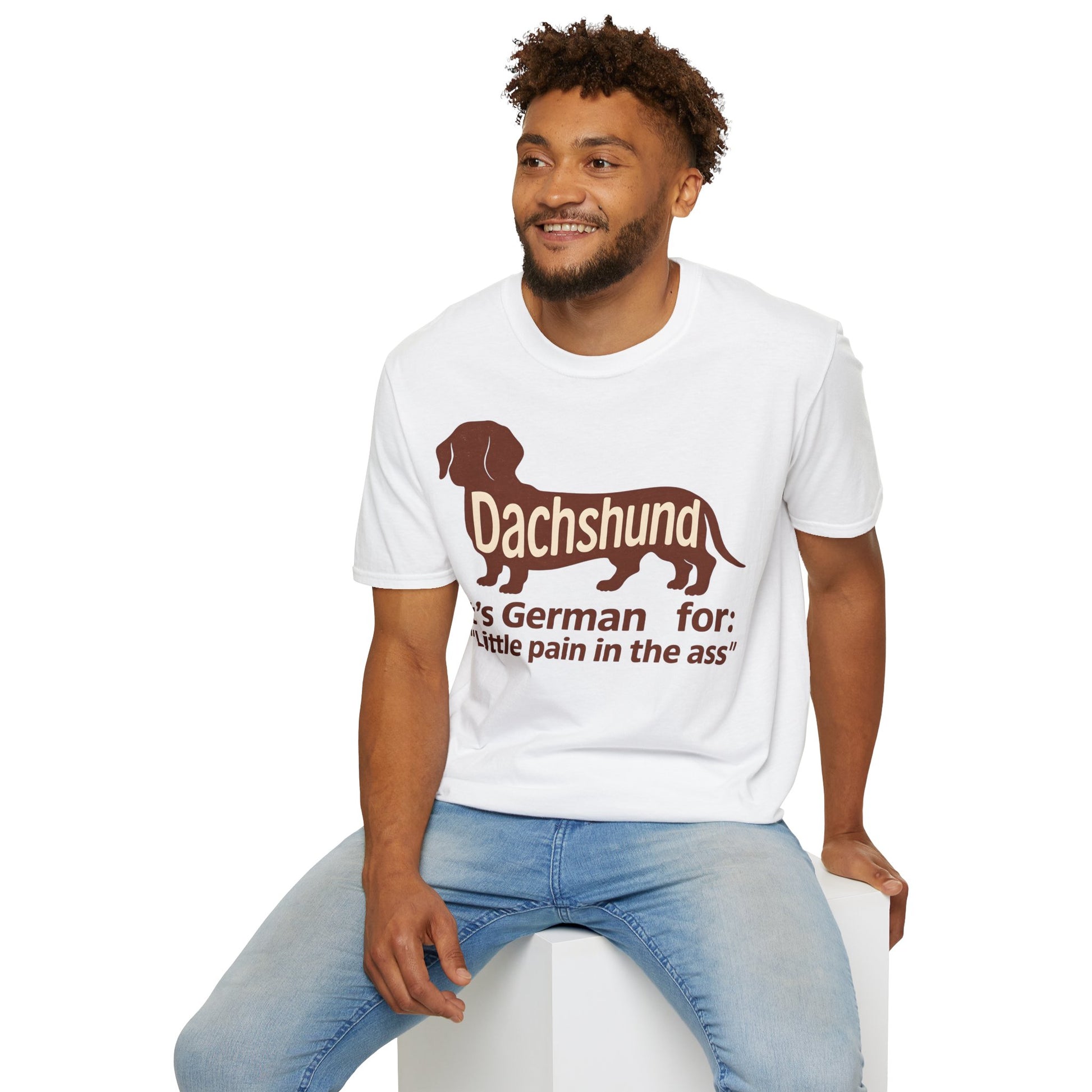 Dachshund: Little pain in the ass | Vintage Look für Hundefans mit Humor – Lustiges T-Shirt | True Insights – Bild 22