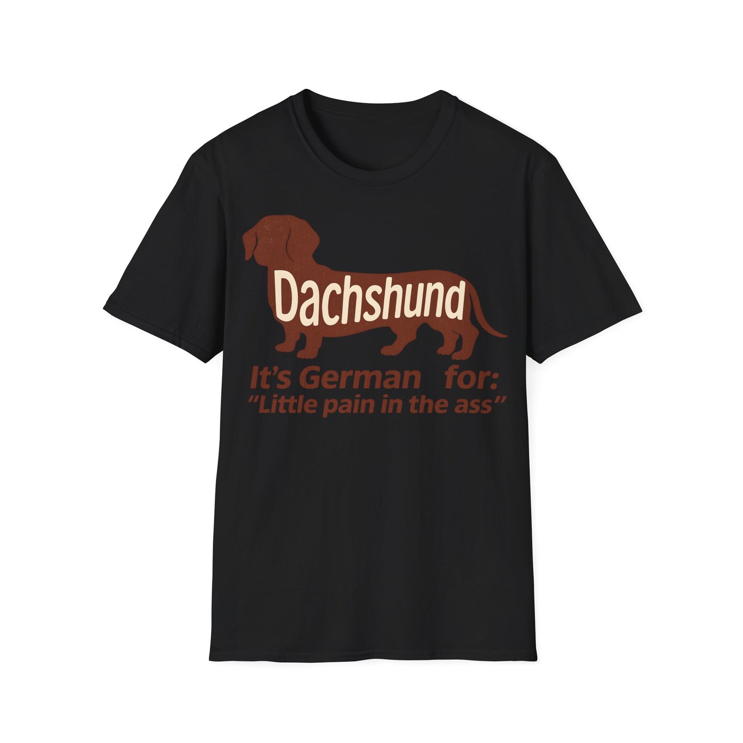 Dachshund: Little pain in the ass | Vintage Look für Hundefans mit Humor – Lustiges T-Shirt | True Insights – Bild 3