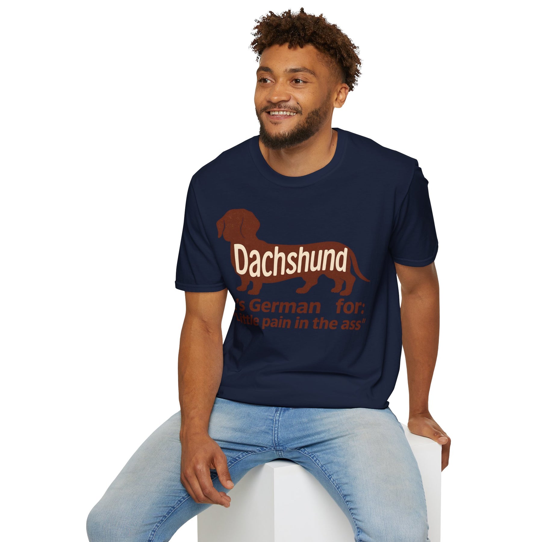 Dachshund: Little pain in the ass | Vintage Look für Hundefans mit Humor – Lustiges T-Shirt | True Insights – Bild 35