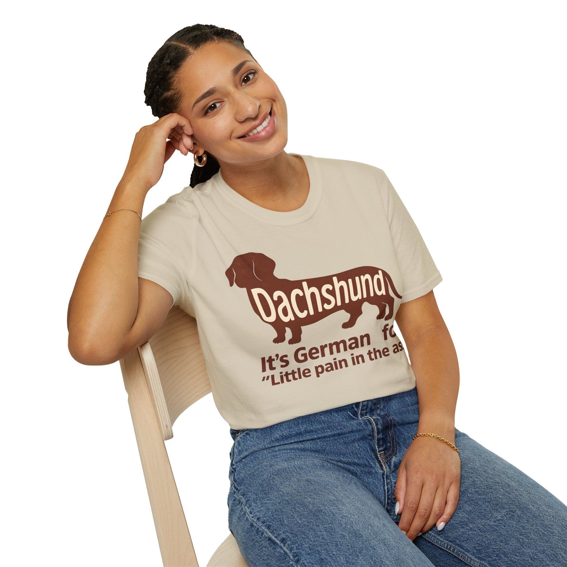 Dachshund: Little pain in the ass | Vintage Look für Hundefans mit Humor – Lustiges T-Shirt | True Insights – Bild 43