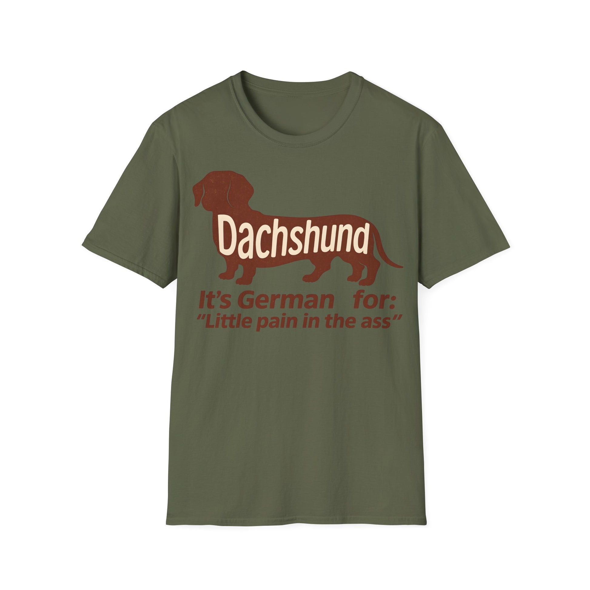 Dachshund: Little pain in the ass | Vintage Look für Hundefans mit Humor – Lustiges T-Shirt | True Insights – Bild 1