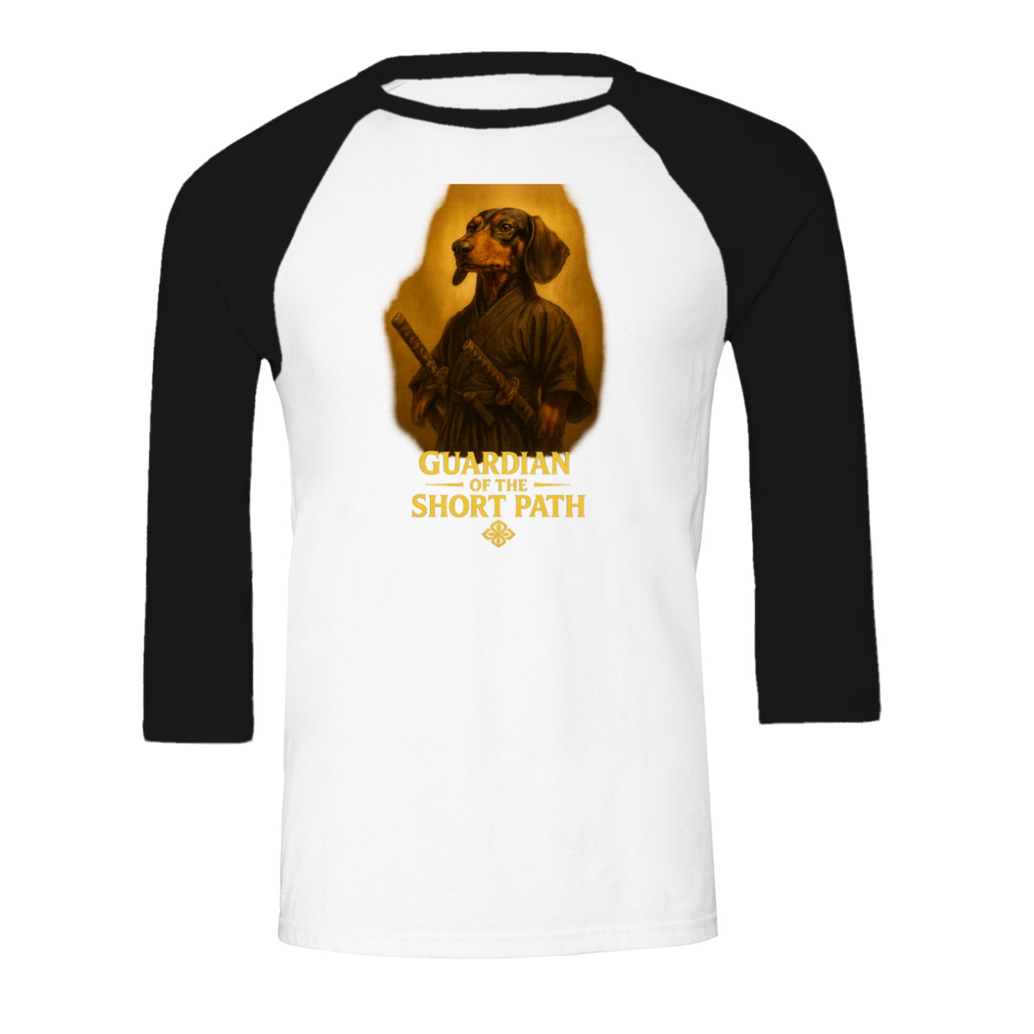 Dackel „Guardian of the Short Path“ – 3/4 Sleeve Fantasy Shirt-Sweatshirt-True Insights
