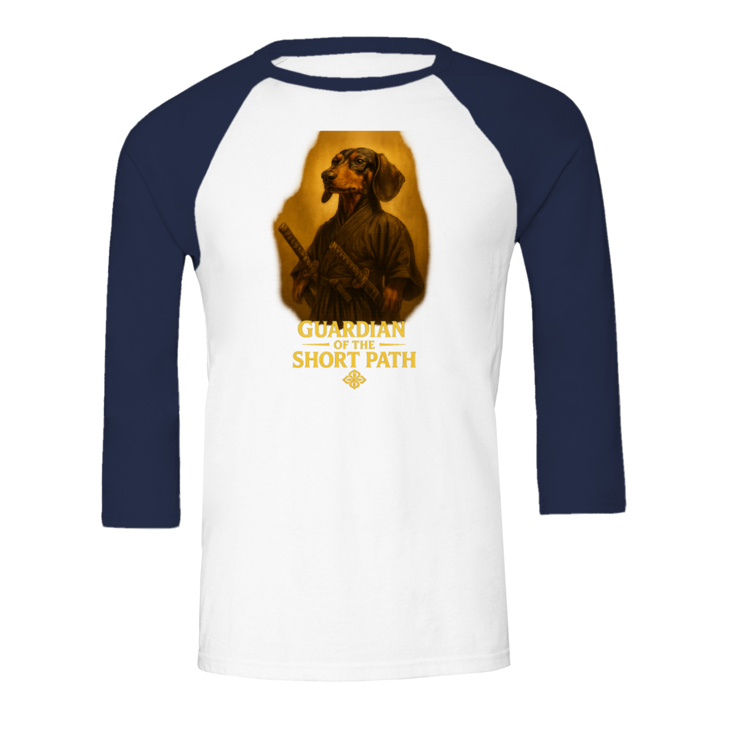 Dackel „Guardian of the Short Path“ – 3/4 Sleeve Fantasy Shirt-Sweatshirt-True Insights