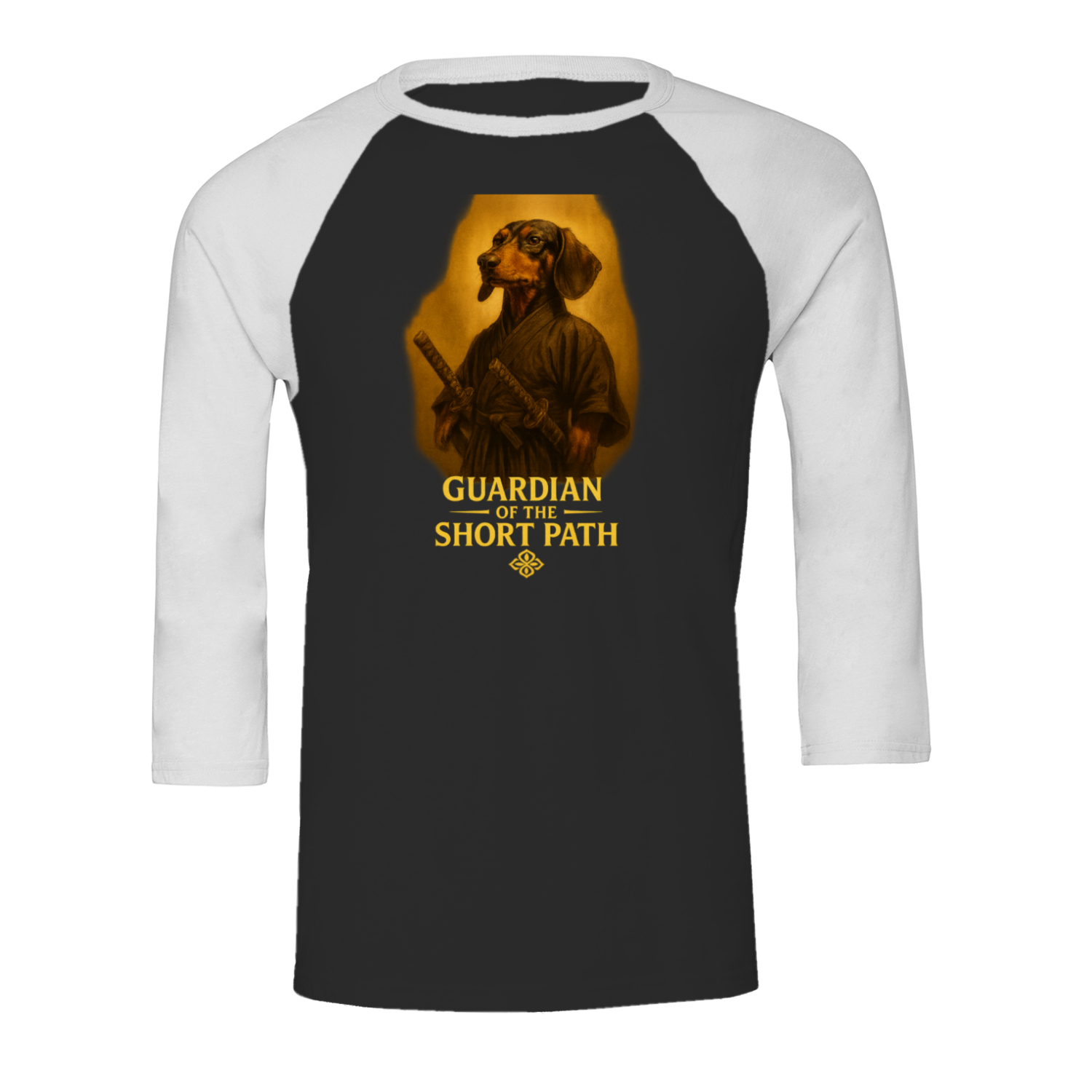Dackel „Guardian of the Short Path“ – 3/4 Sleeve Fantasy Shirt-Sweatshirt-True Insights