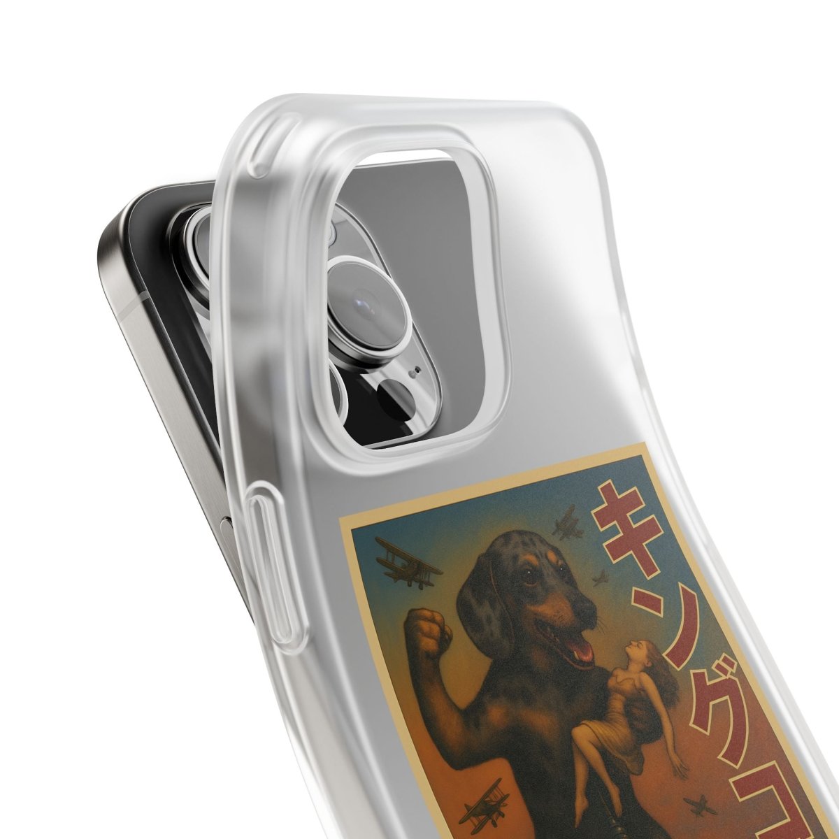 Dackel Handyhülle – King Kong Parodie | Retro Design für Hundefans & Filmnerds – Lustiges Phone Case | True Insights – Bild 13