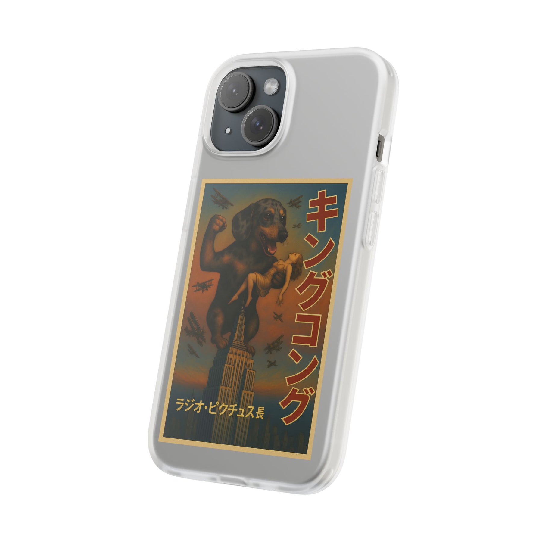 Dackel Handyhülle – King Kong Parodie | Retro Design für Hundefans & Filmnerds – Lustiges Phone Case | True Insights – Bild 14