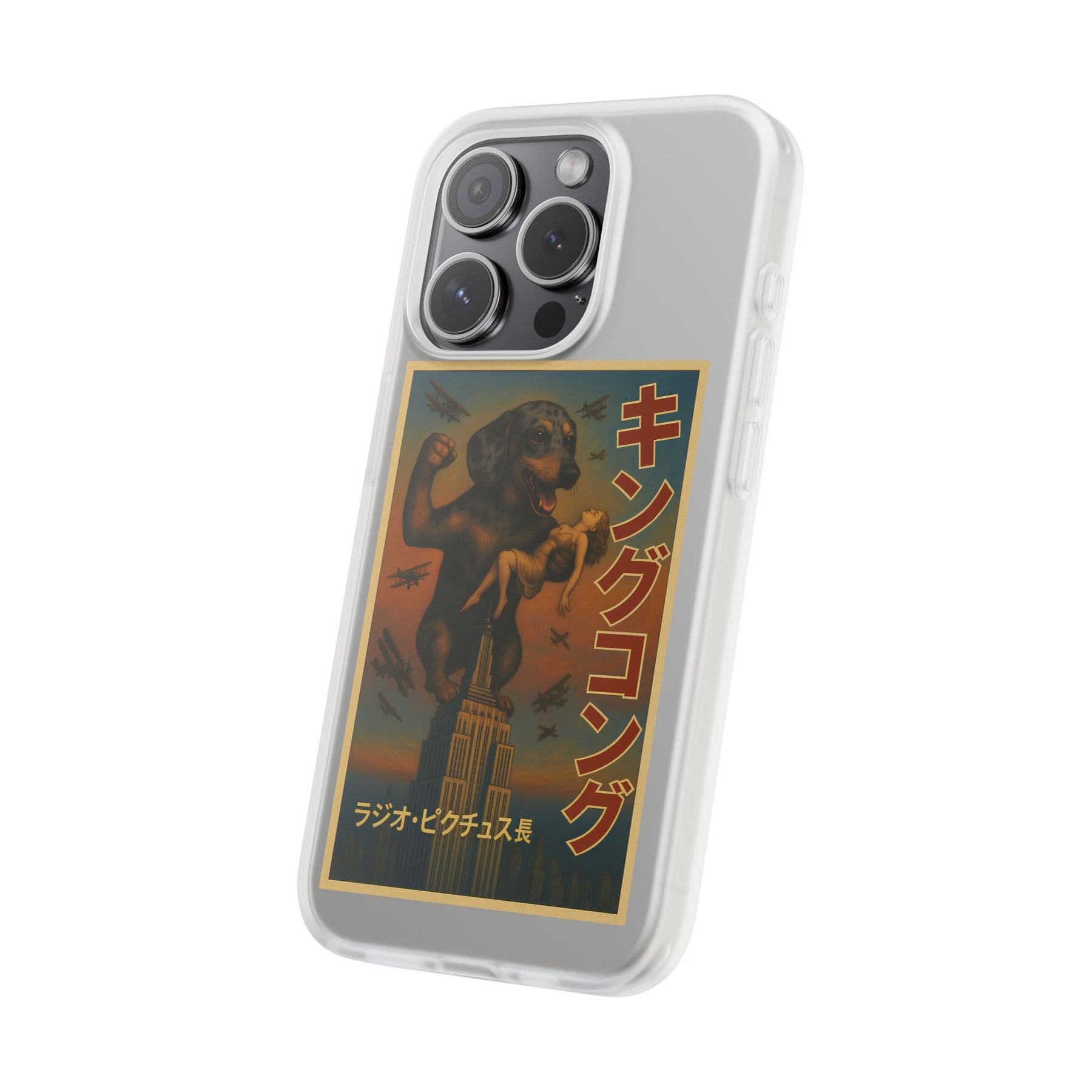 Dackel Handyhülle – King Kong Parodie | Retro Design für Hundefans & Filmnerds – Lustiges Phone Case | True Insights – Bild 17