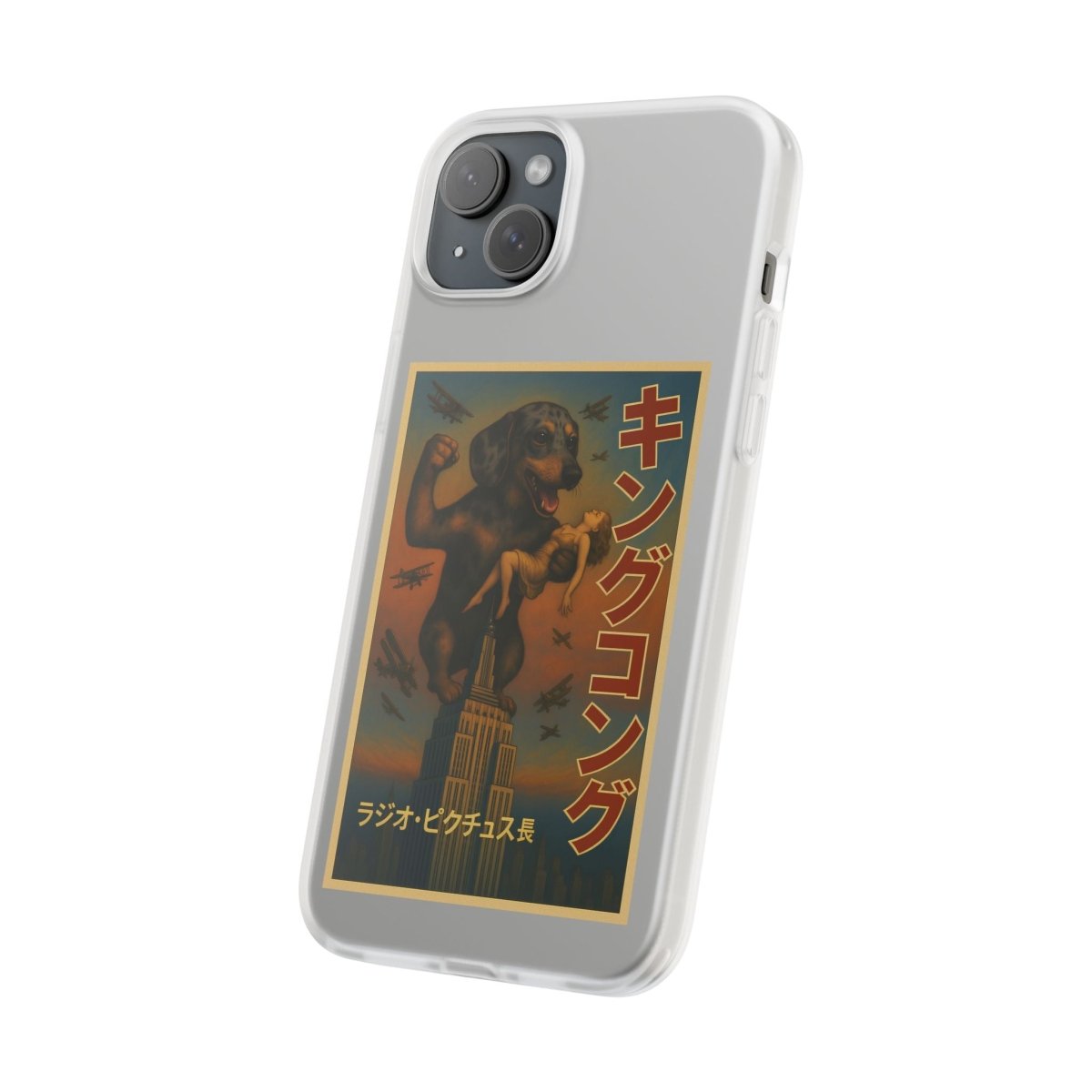 Dackel Handyhülle – King Kong Parodie | Retro Design für Hundefans & Filmnerds – Lustiges Phone Case | True Insights – Bild 20