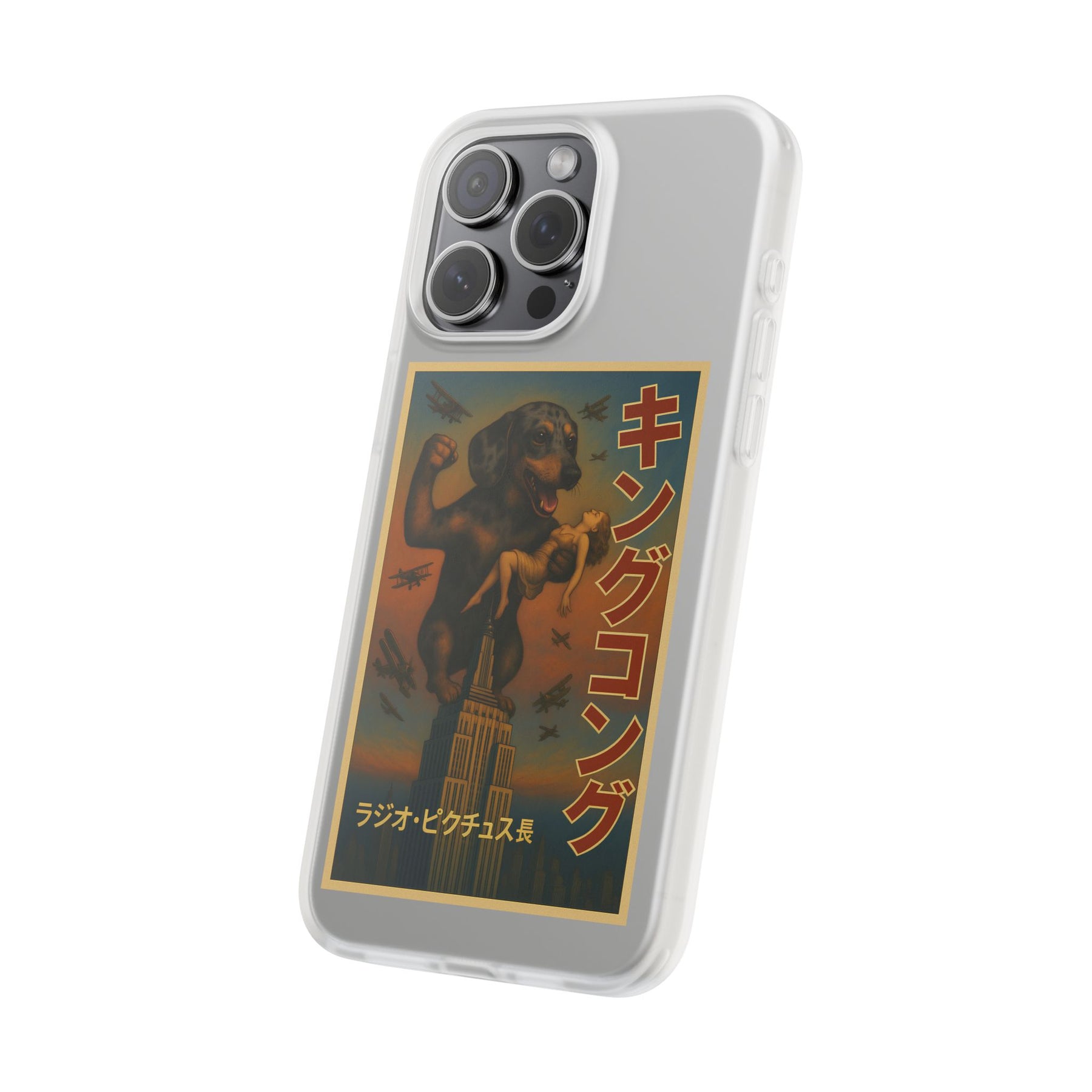 Dackel Handyhülle – King Kong Parodie | Retro Design für Hundefans & Filmnerds – Lustiges Phone Case | True Insights – Bild 23