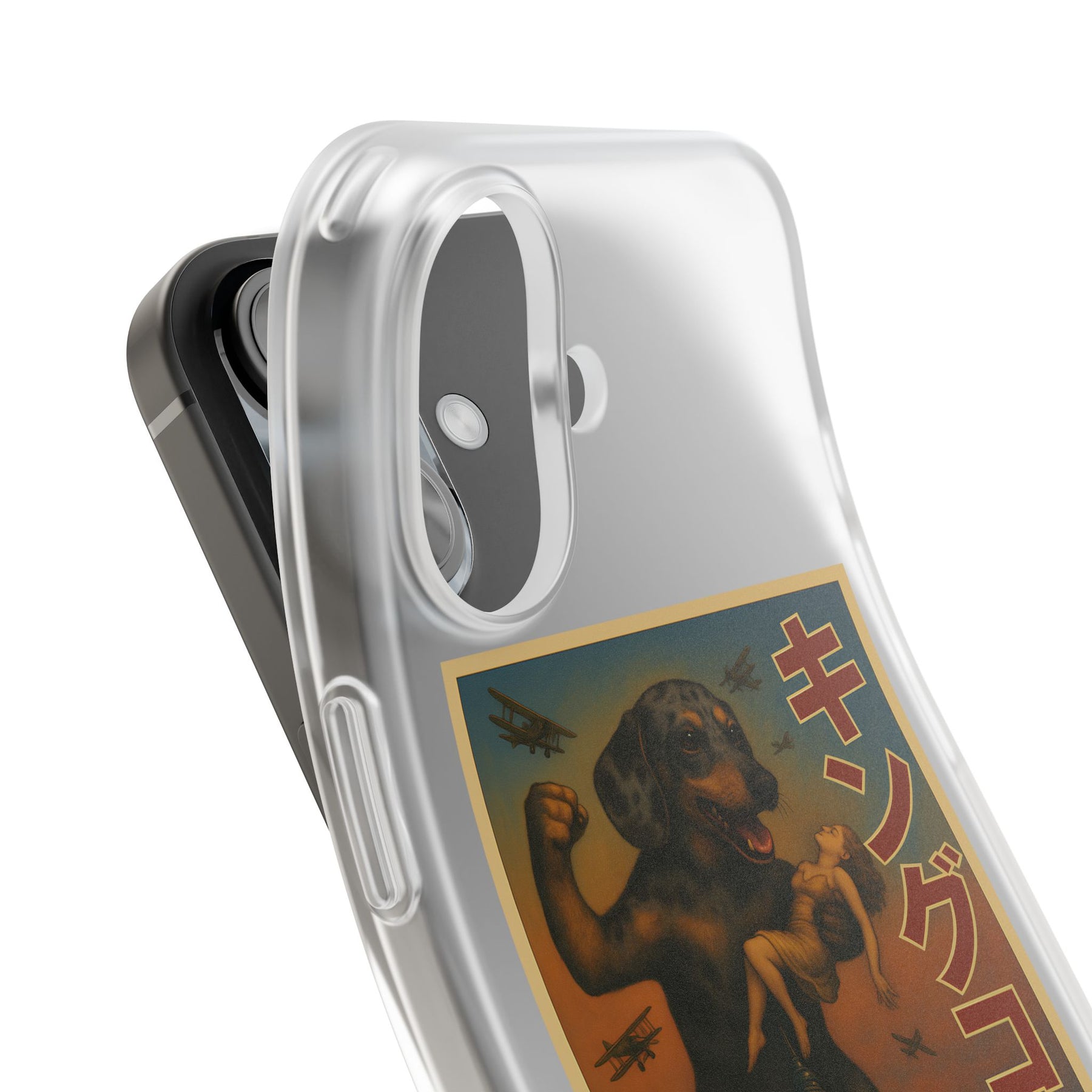 Dackel Handyhülle – King Kong Parodie | Retro Design für Hundefans & Filmnerds – Lustiges Phone Case | True Insights – Bild 29