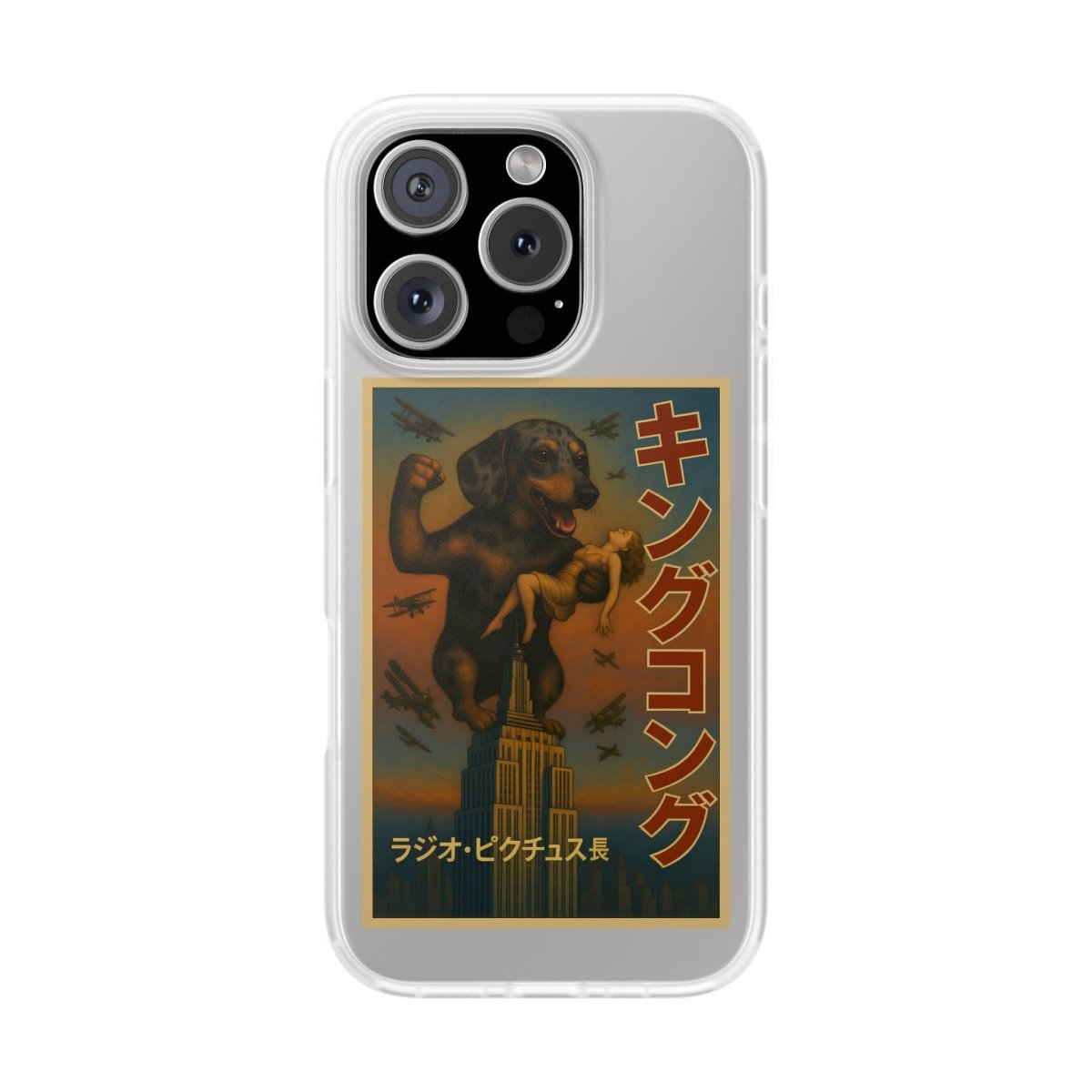 Dackel Handyhülle – King Kong Parodie | Retro Design für Hundefans & Filmnerds – Lustiges Phone Case | True Insights – Bild 6