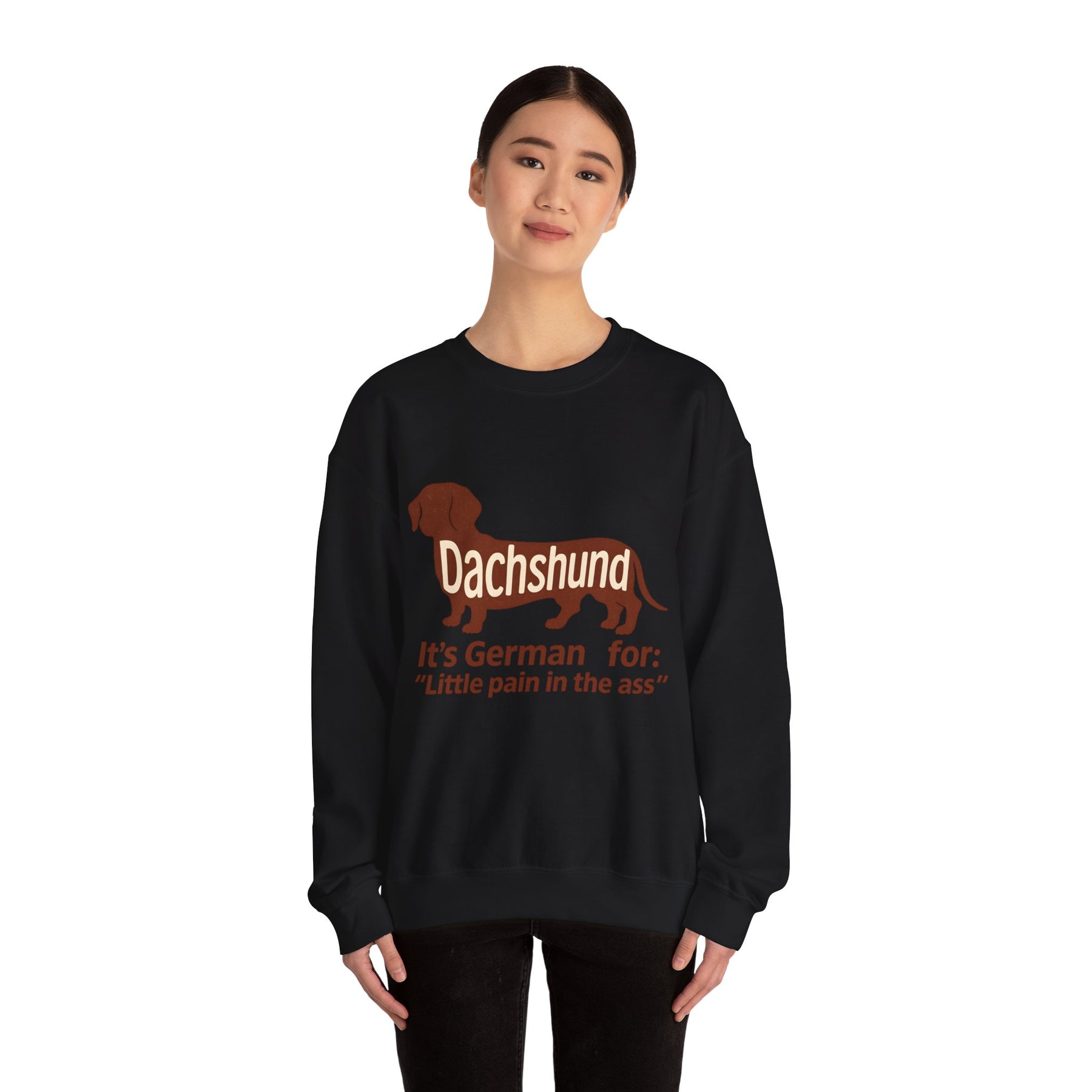 Dackel-Humor für Kenner: Sweatshirt mit frechem Spruch und kultigem Design – ideal für Hundefreunde mit Ironie. – Lustiges Sweatshirt | True Insights – Bild 15