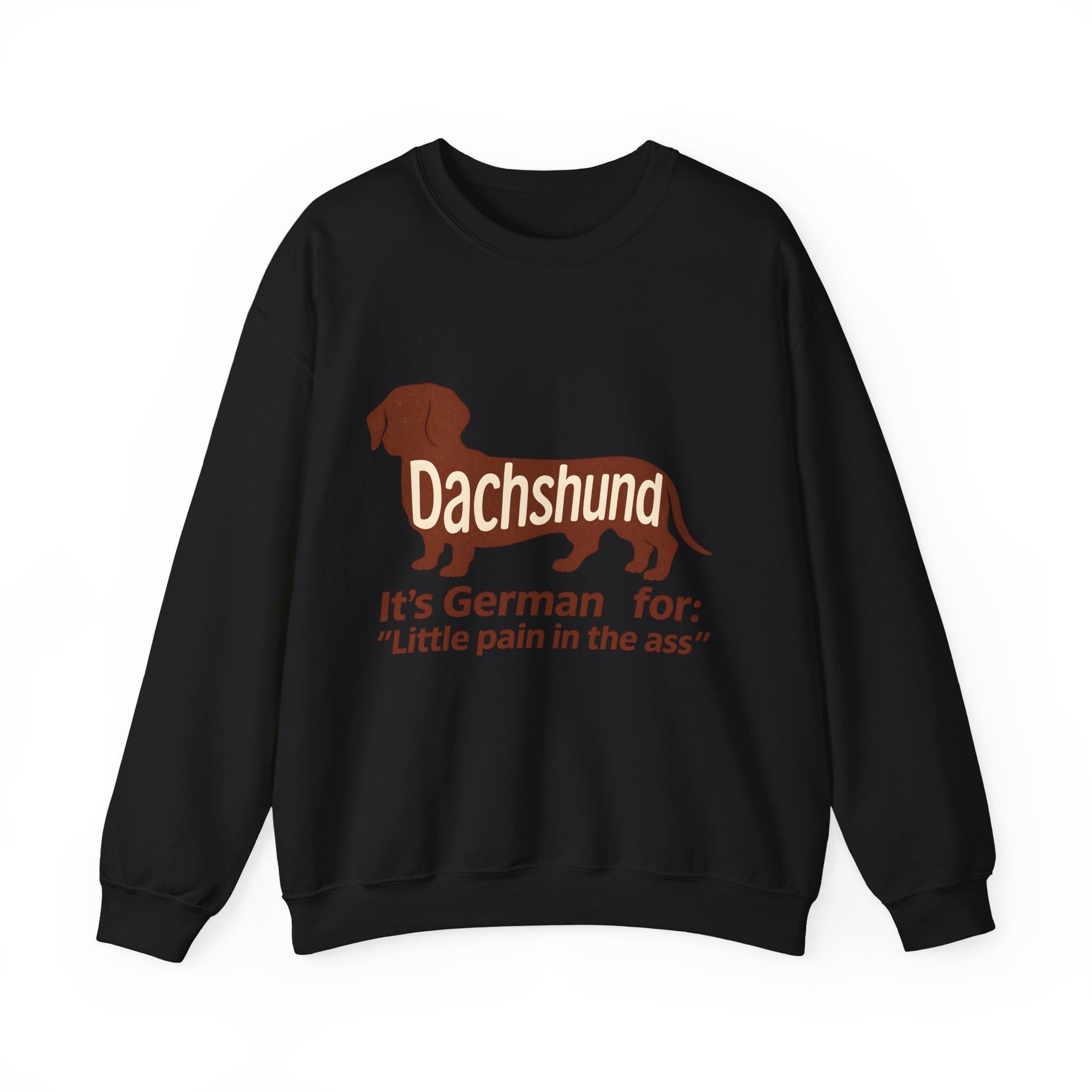 Dackel-Humor für Kenner: Sweatshirt mit frechem Spruch und kultigem Design – ideal für Hundefreunde mit Ironie. – Lustiges Sweatshirt | True Insights – Bild 2