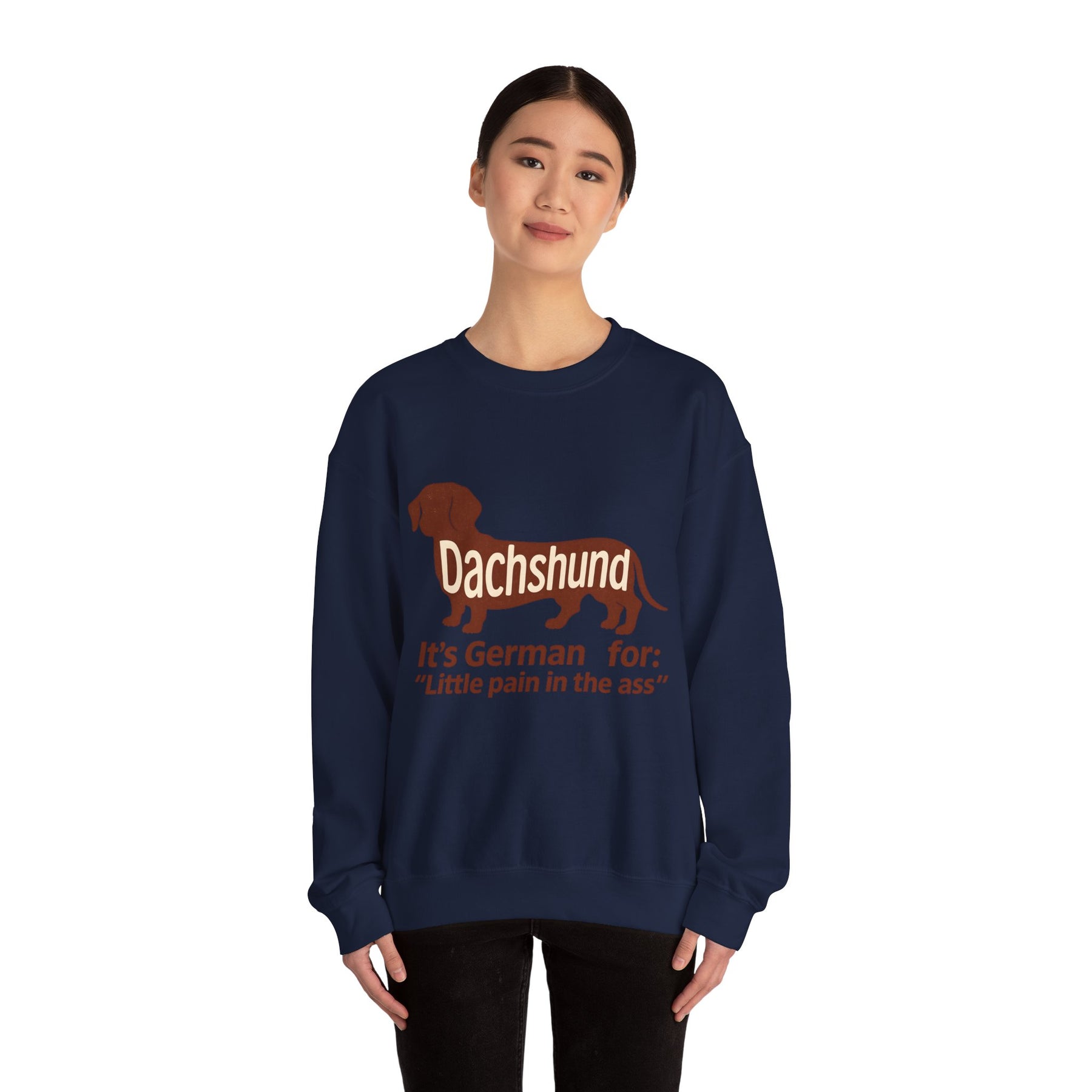 Dackel-Humor für Kenner: Sweatshirt mit frechem Spruch und kultigem Design – ideal für Hundefreunde mit Ironie. – Lustiges Sweatshirt | True Insights – Bild 20