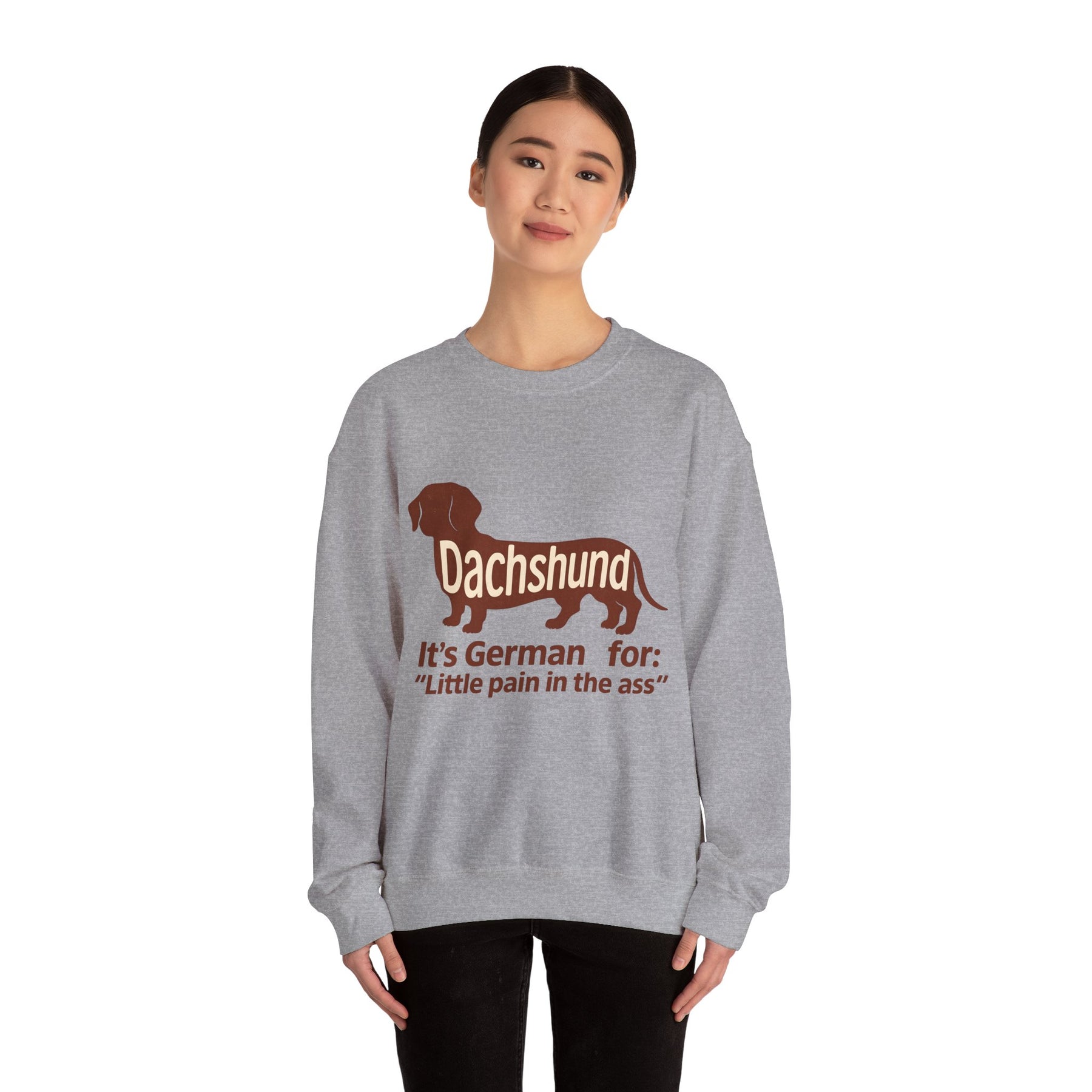 Dackel-Humor für Kenner: Sweatshirt mit frechem Spruch und kultigem Design – ideal für Hundefreunde mit Ironie. – Lustiges Sweatshirt | True Insights – Bild 25