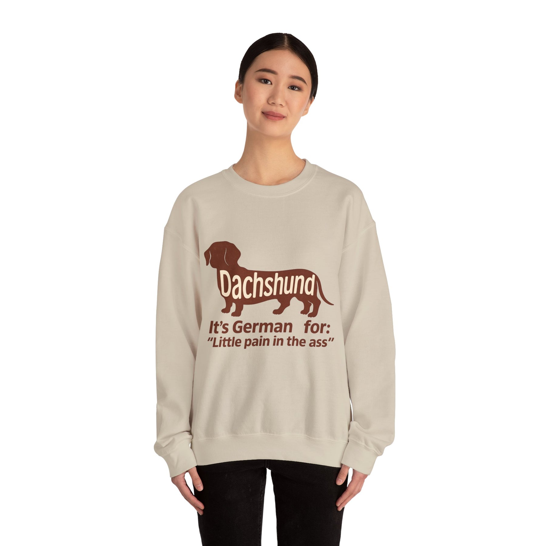 Dackel-Humor für Kenner: Sweatshirt mit frechem Spruch und kultigem Design – ideal für Hundefreunde mit Ironie. – Lustiges Sweatshirt | True Insights – Bild 31