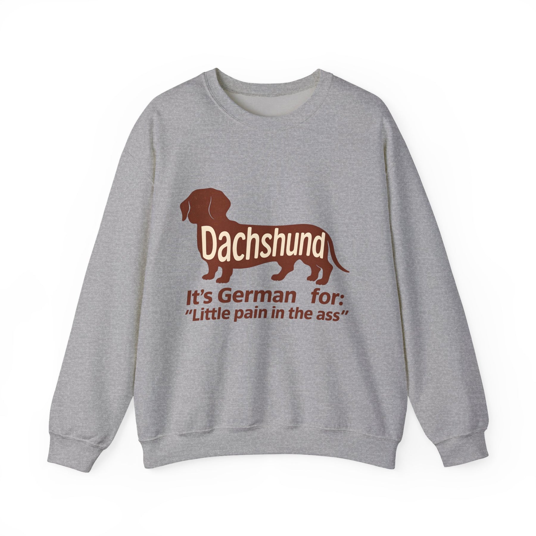 Dackel-Humor für Kenner: Sweatshirt mit frechem Spruch und kultigem Design – ideal für Hundefreunde mit Ironie. – Lustiges Sweatshirt | True Insights – Bild 4