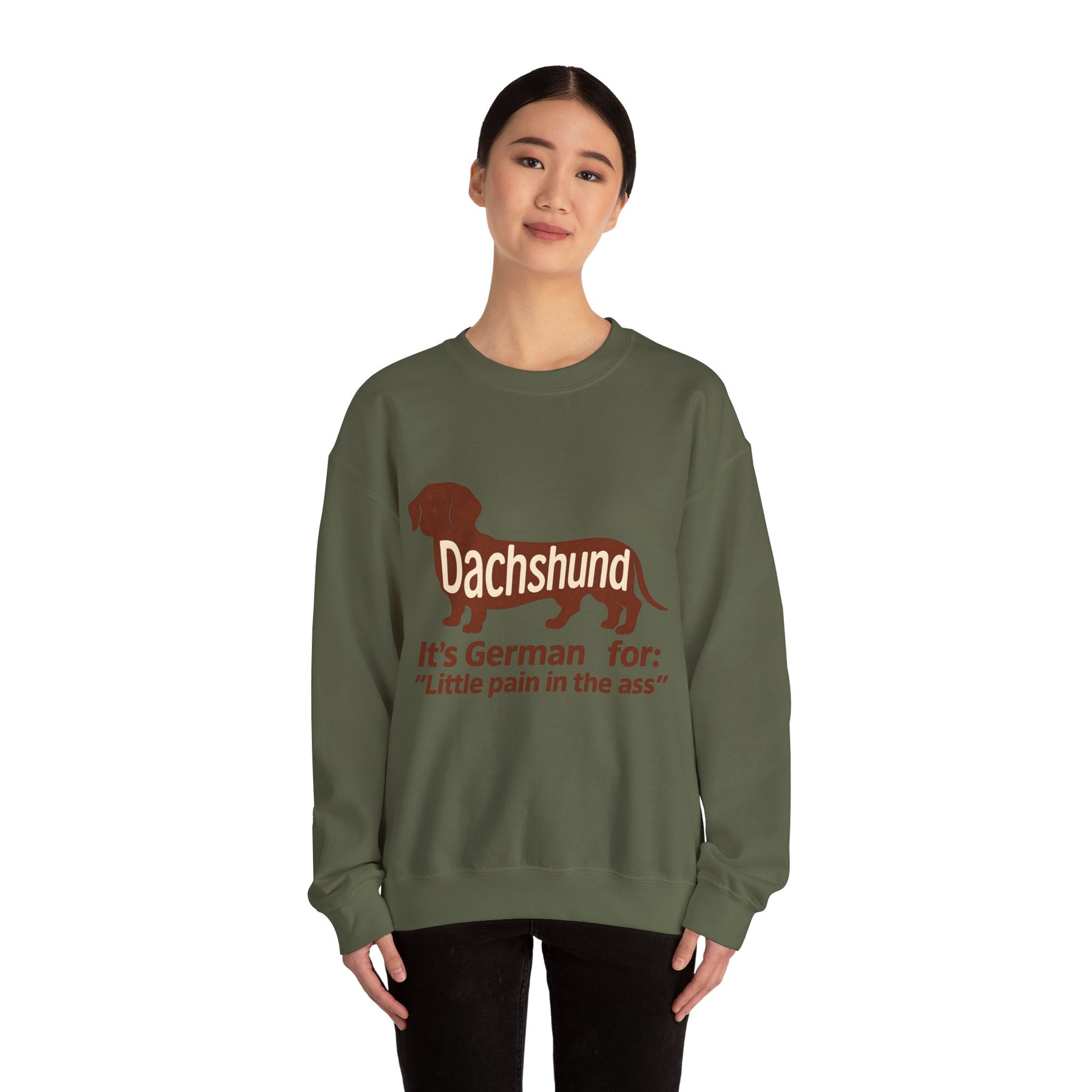Dackel-Humor für Kenner: Sweatshirt mit frechem Spruch und kultigem Design – ideal für Hundefreunde mit Ironie. – Lustiges Sweatshirt | True Insights – Bild 41